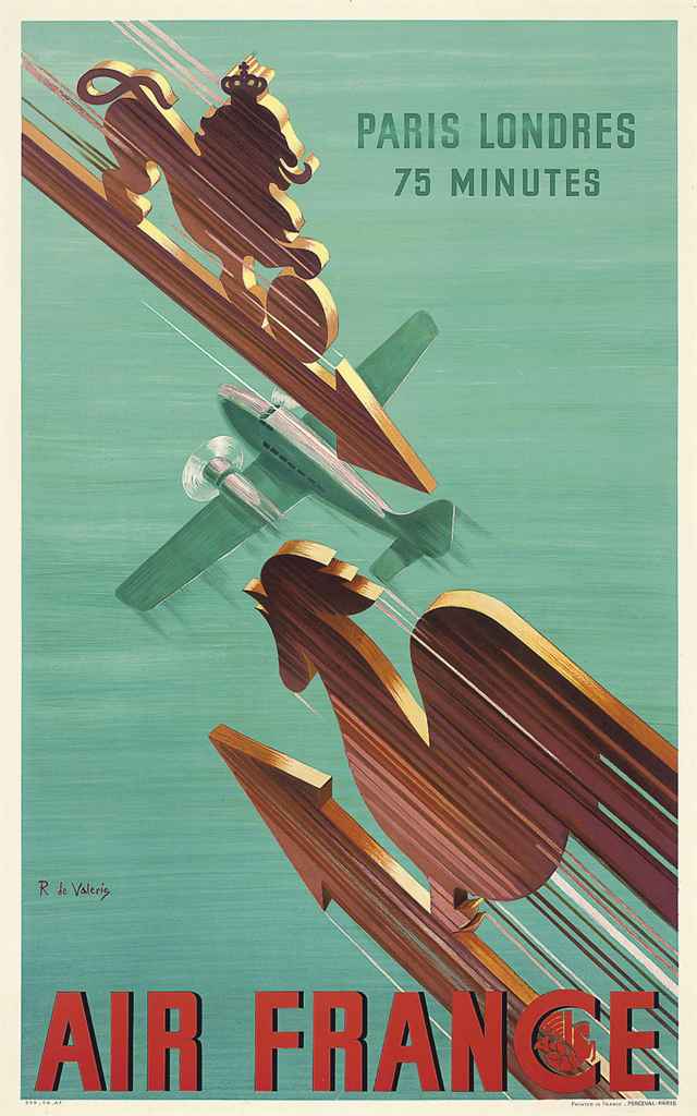 Air France Poster, Roger de Valerio
