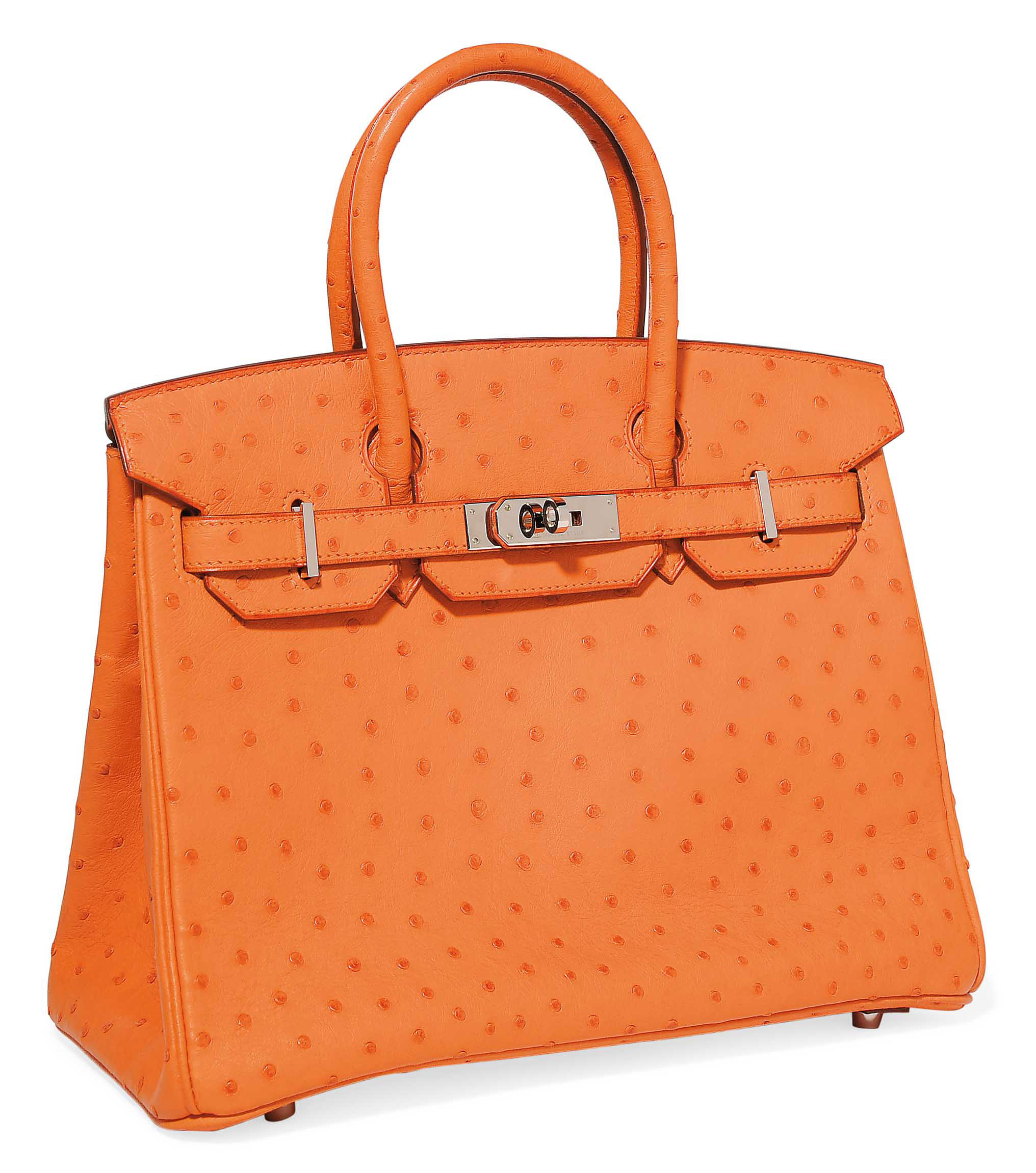 AN ORANGE OSTRICH 'BIRKIN' BAG , HERMÈS, 2009 Christie's