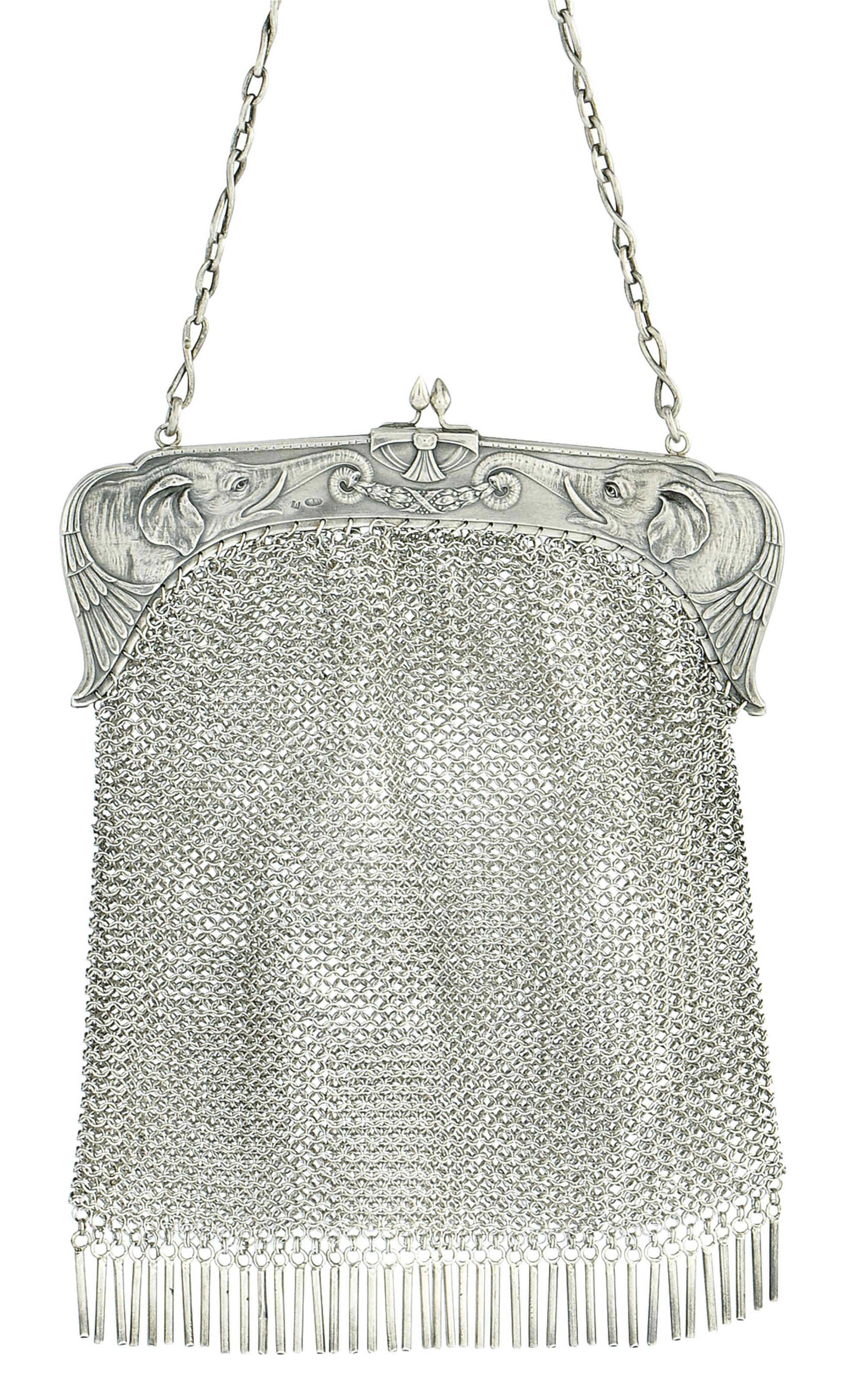 Silver mesh 2025 evening bag