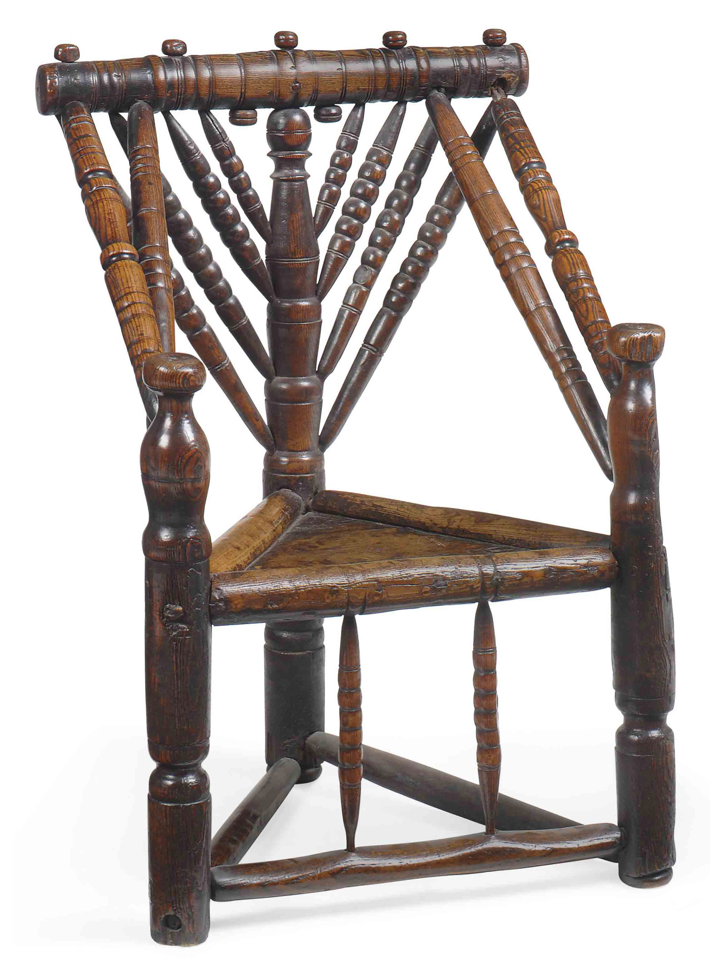 A CHARLES II ASH TURNER'S CHAIR , LATE 17TH CENTURY Christie's