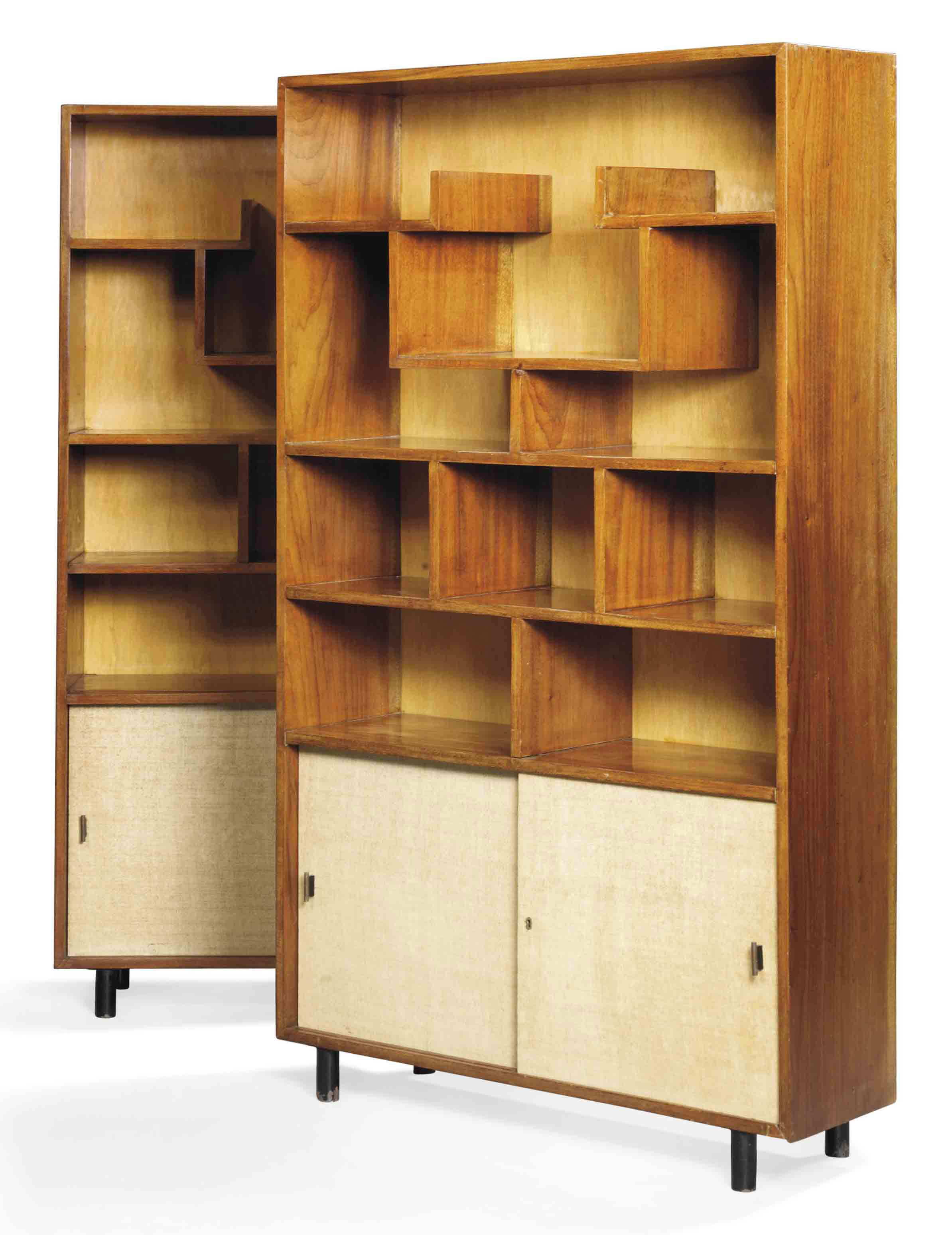 A PAIR OF ITALIAN WALNUT BOOKCASES , CIRCA 1960S Christie's