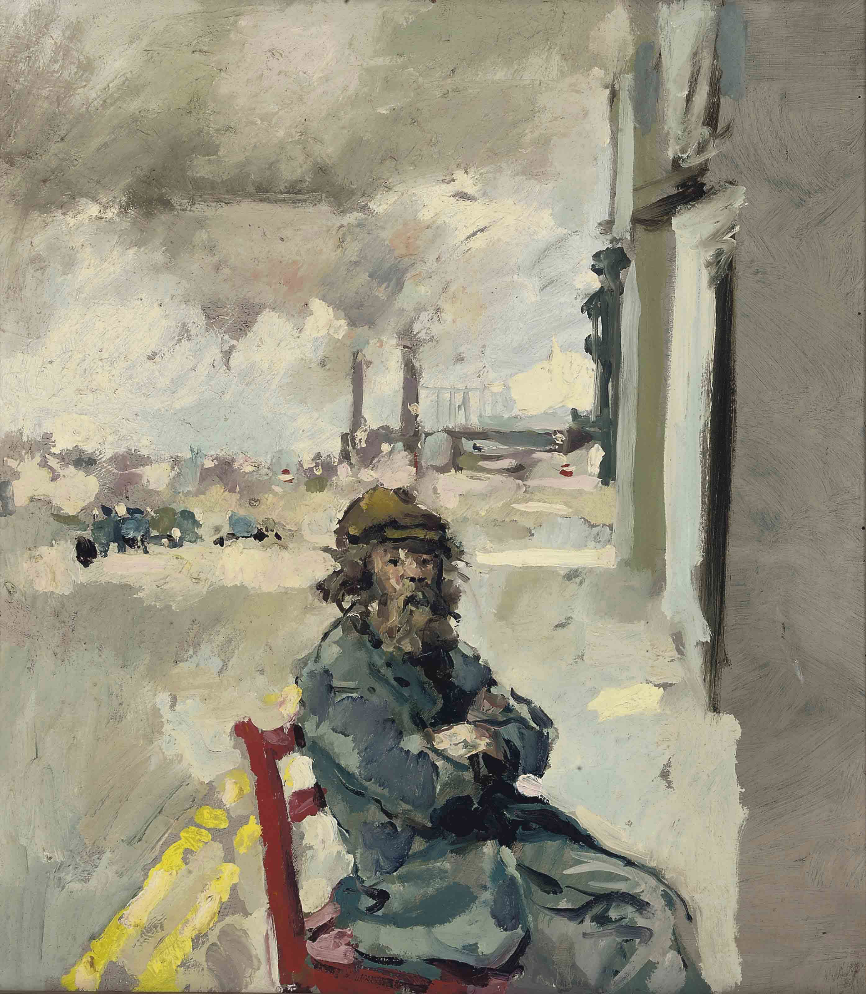 Robert Lenkiewicz (19412002) , Diogenes seated outside