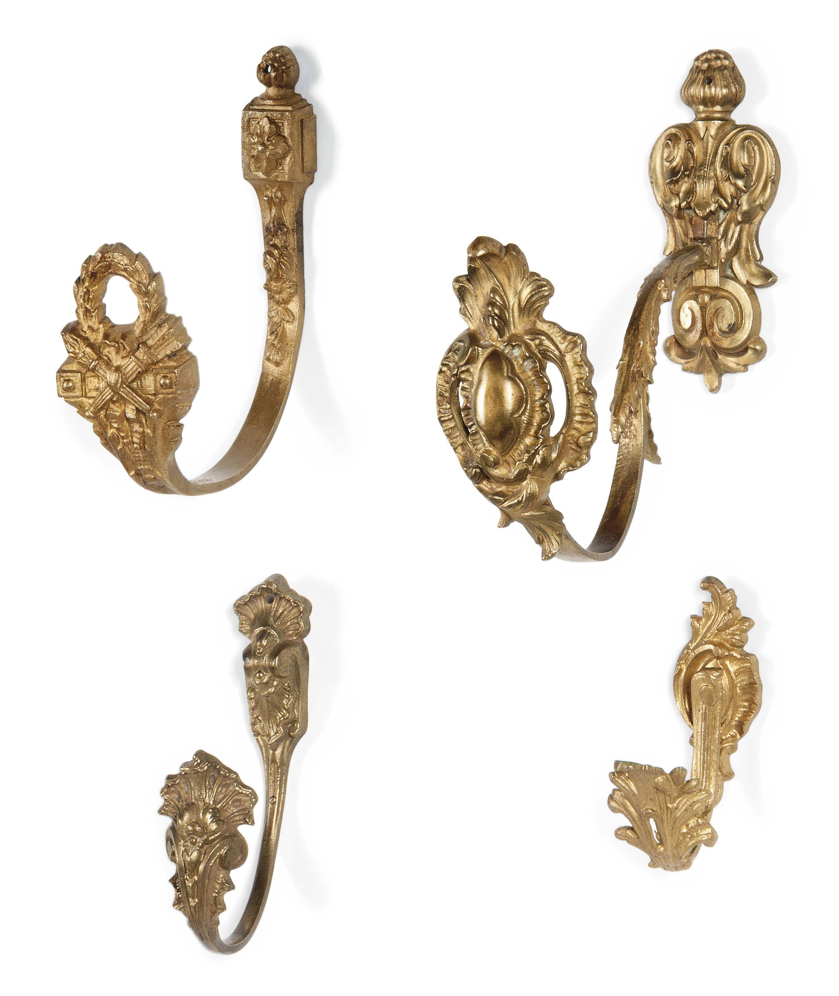 A COLLECTION OF FRENCH GILTBRASS CURTAIN TIEBACKS , EARLY 20TH CENTURY Christie's