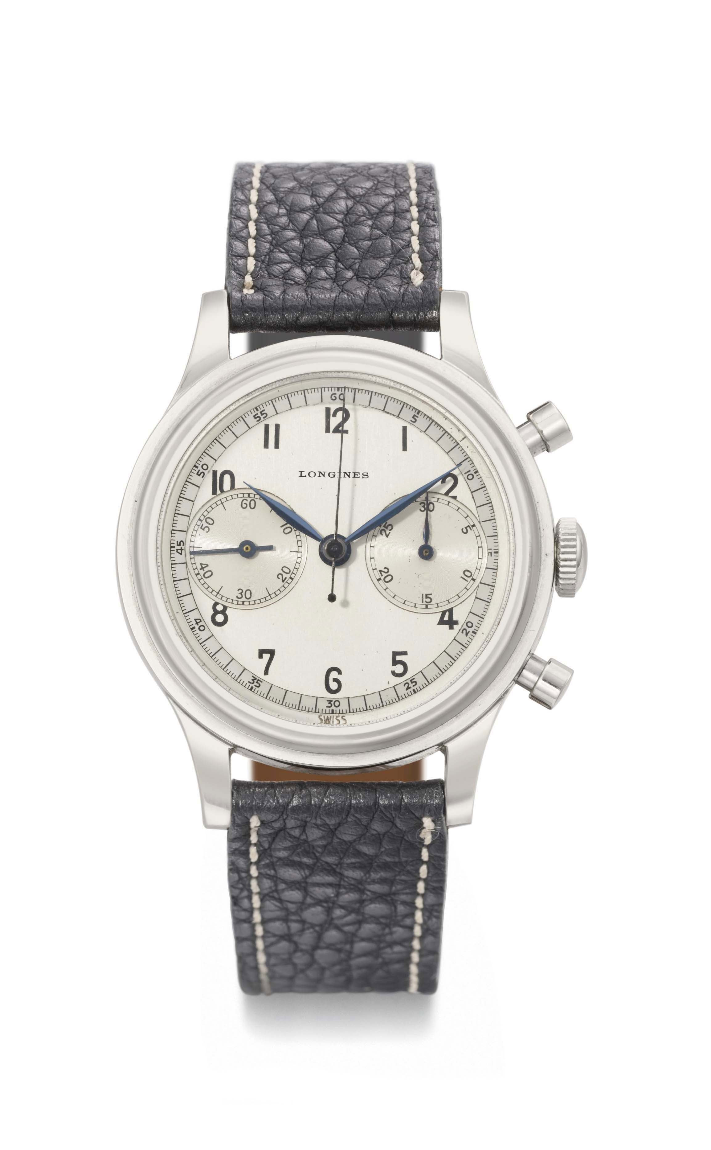 longines-a-fine-and-attractive-stainless-steel-flyback-chronograph