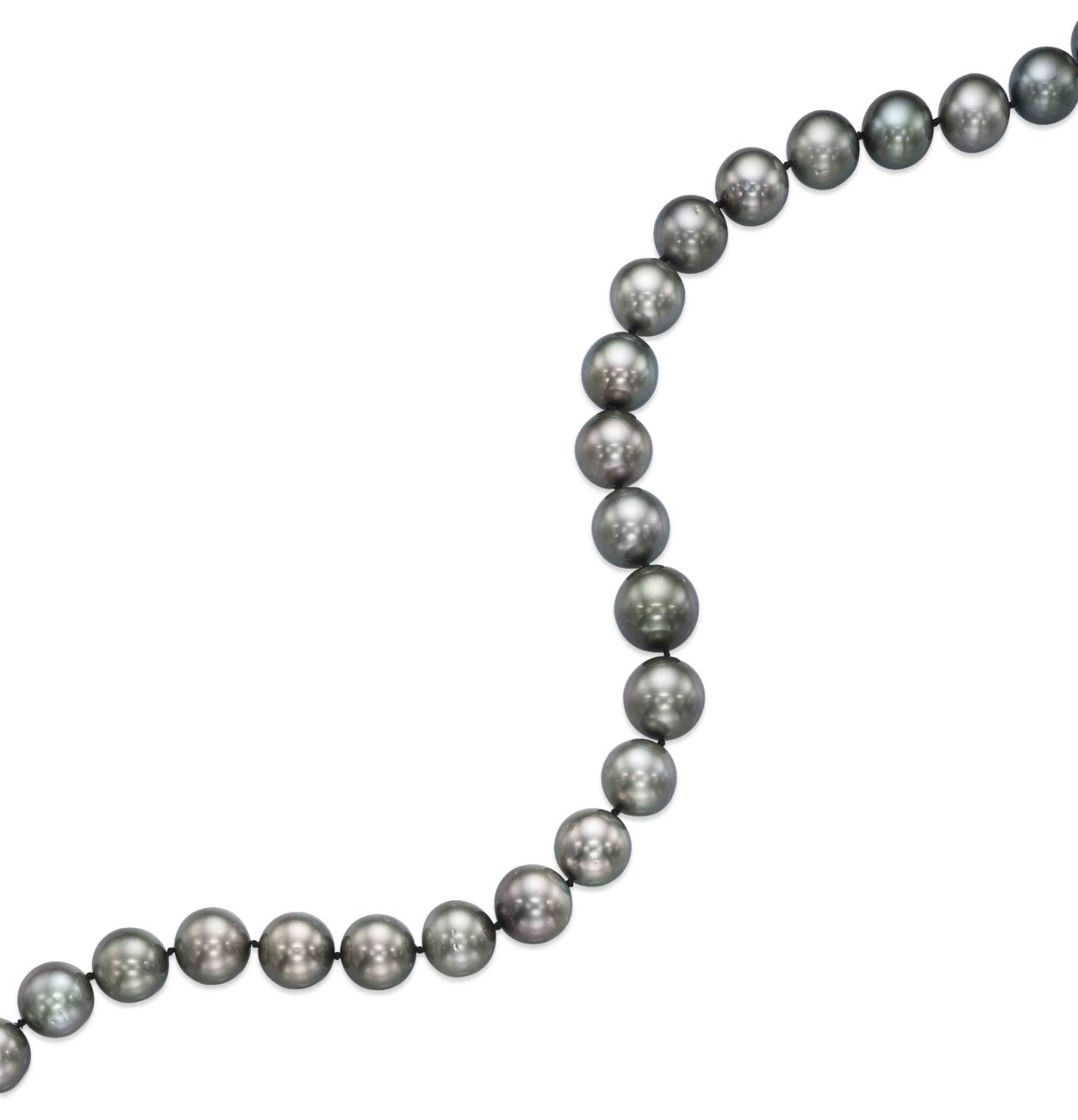 A CULTURED PEARL AND DIAMOND NECKLACE