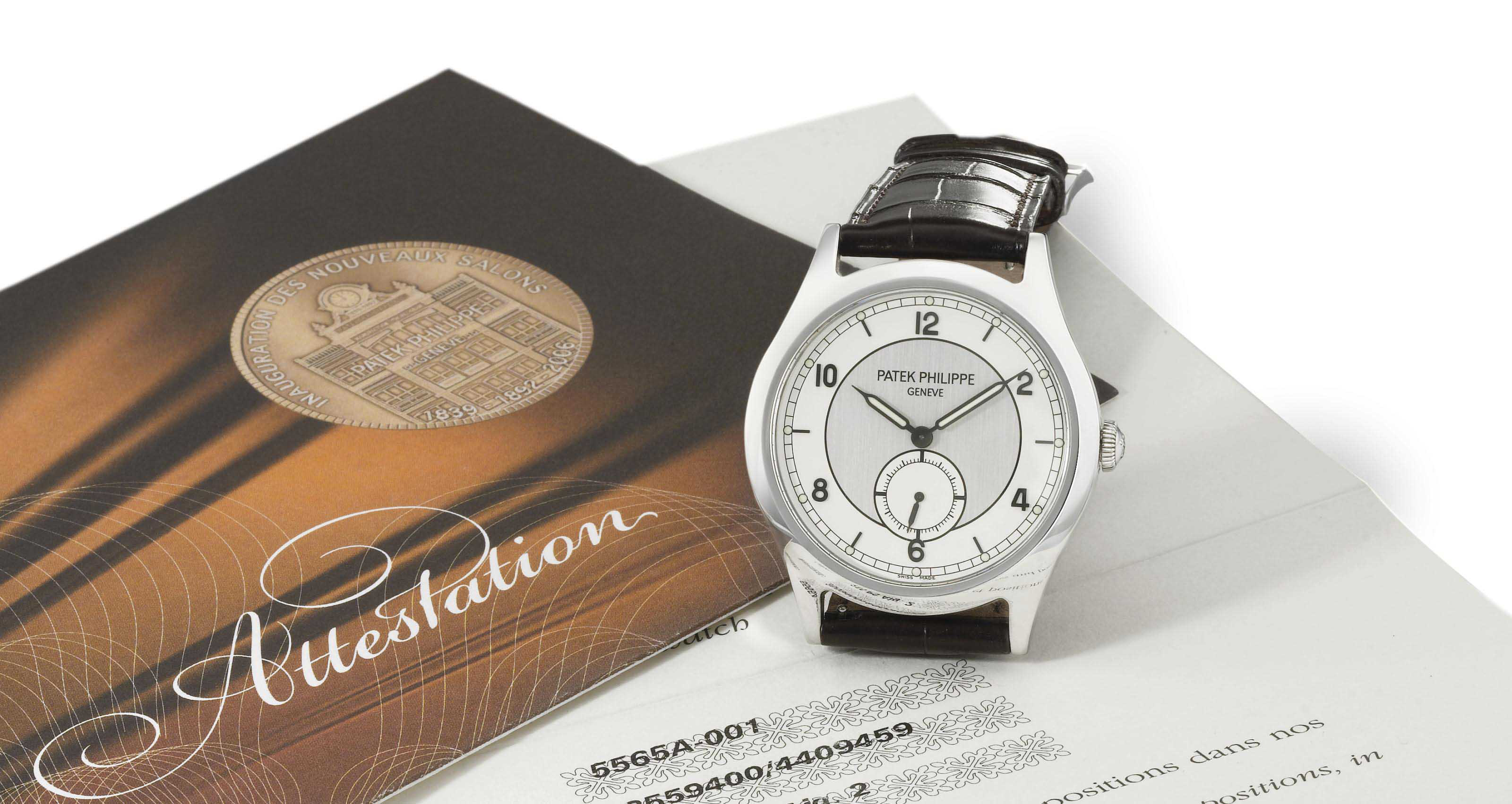 Cartier. A very fine and extremely rare platinum limited edition