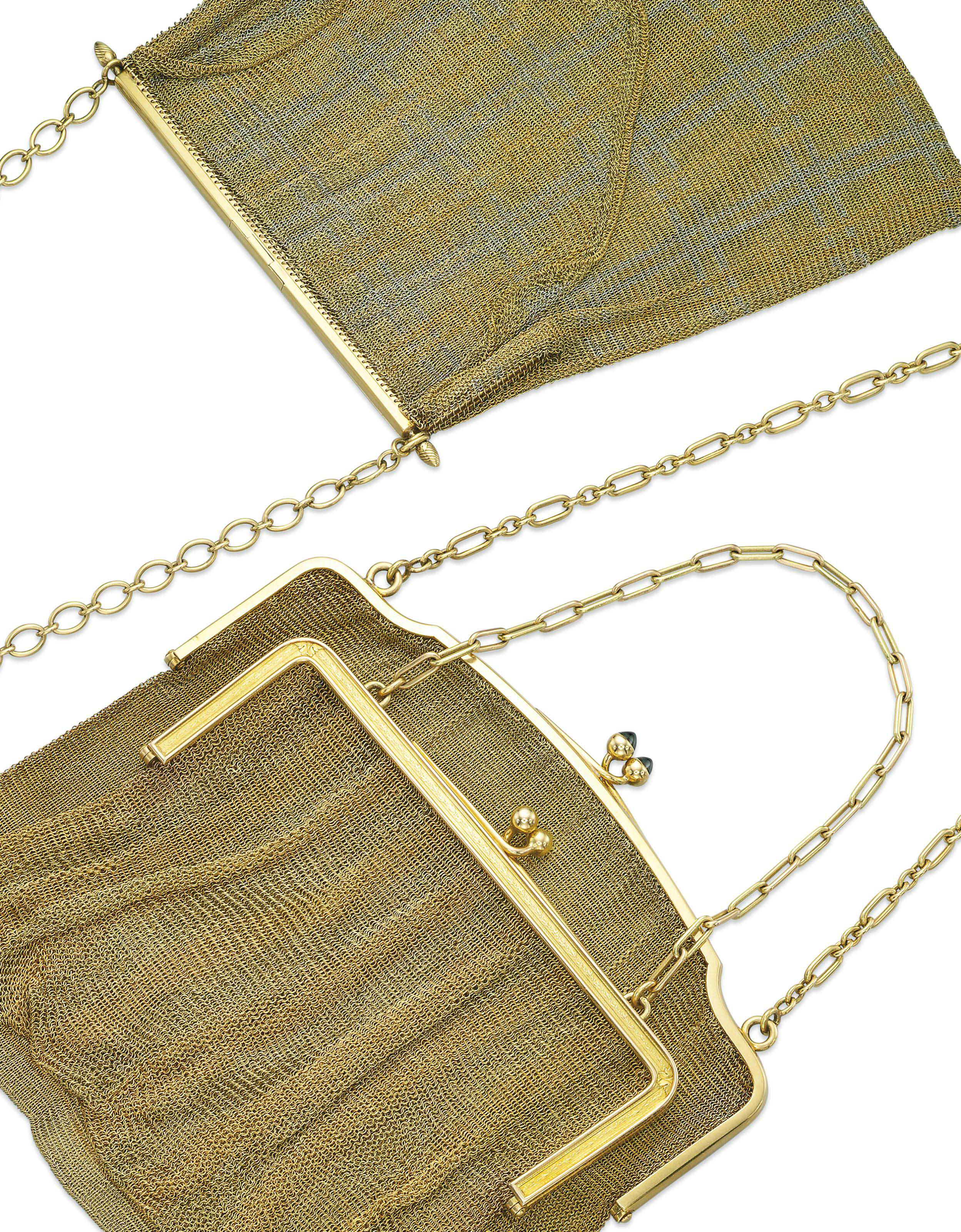 antique gold purse