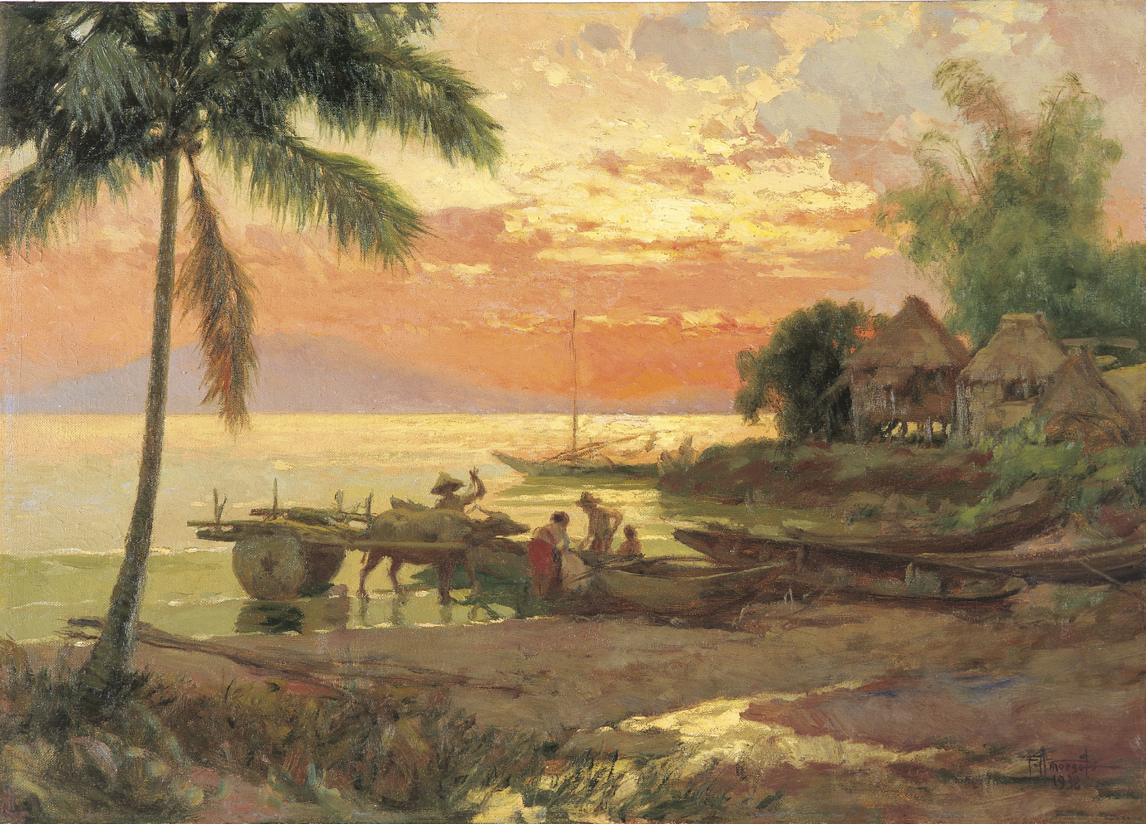 Fernando Cueto Amorsolo The Philippines 1892 1972 Seascape Christies 