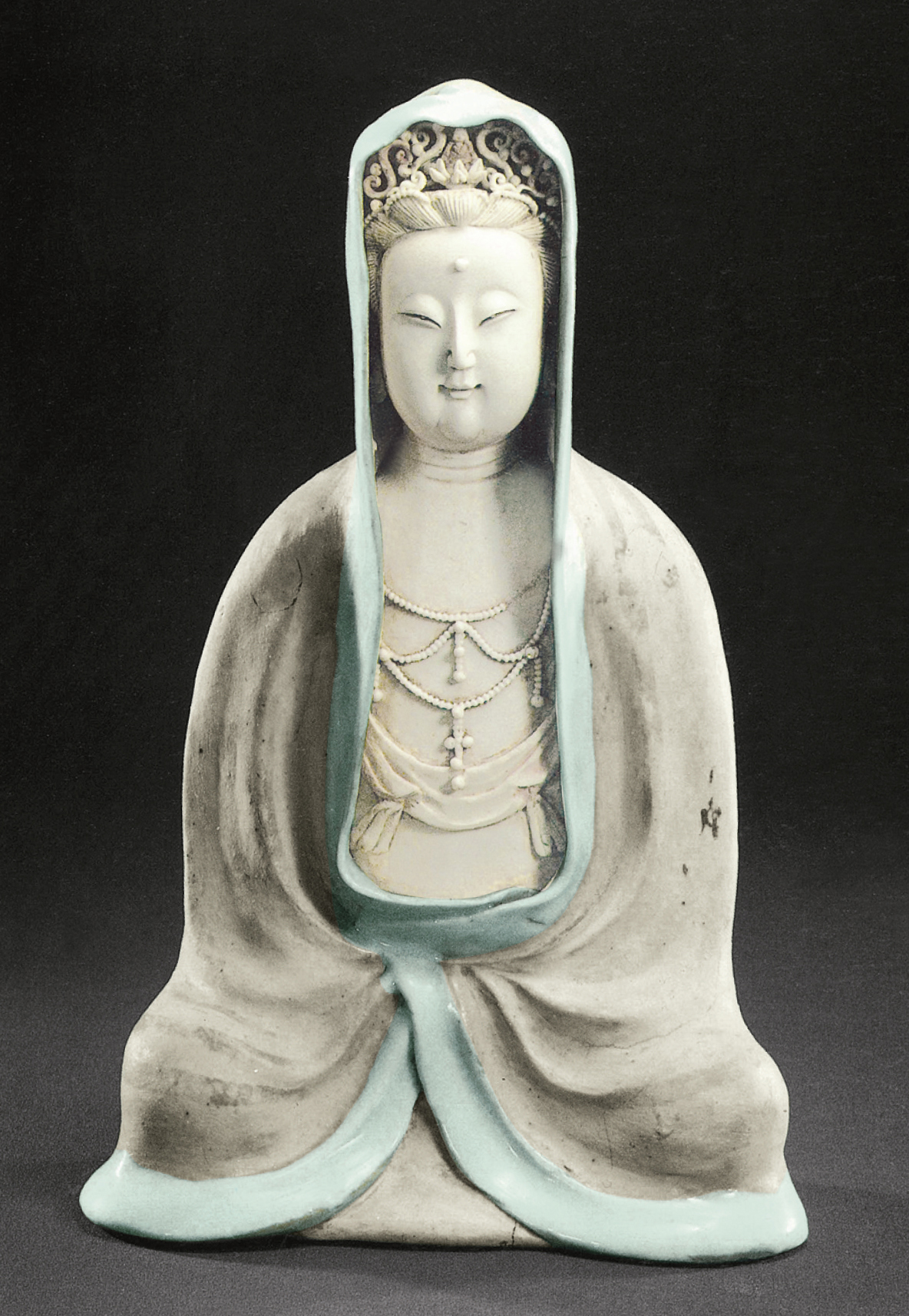 YB】時代 青白磁（影青）観音菩薩坐像 54cm◇2244中国骨董古玩 宋代