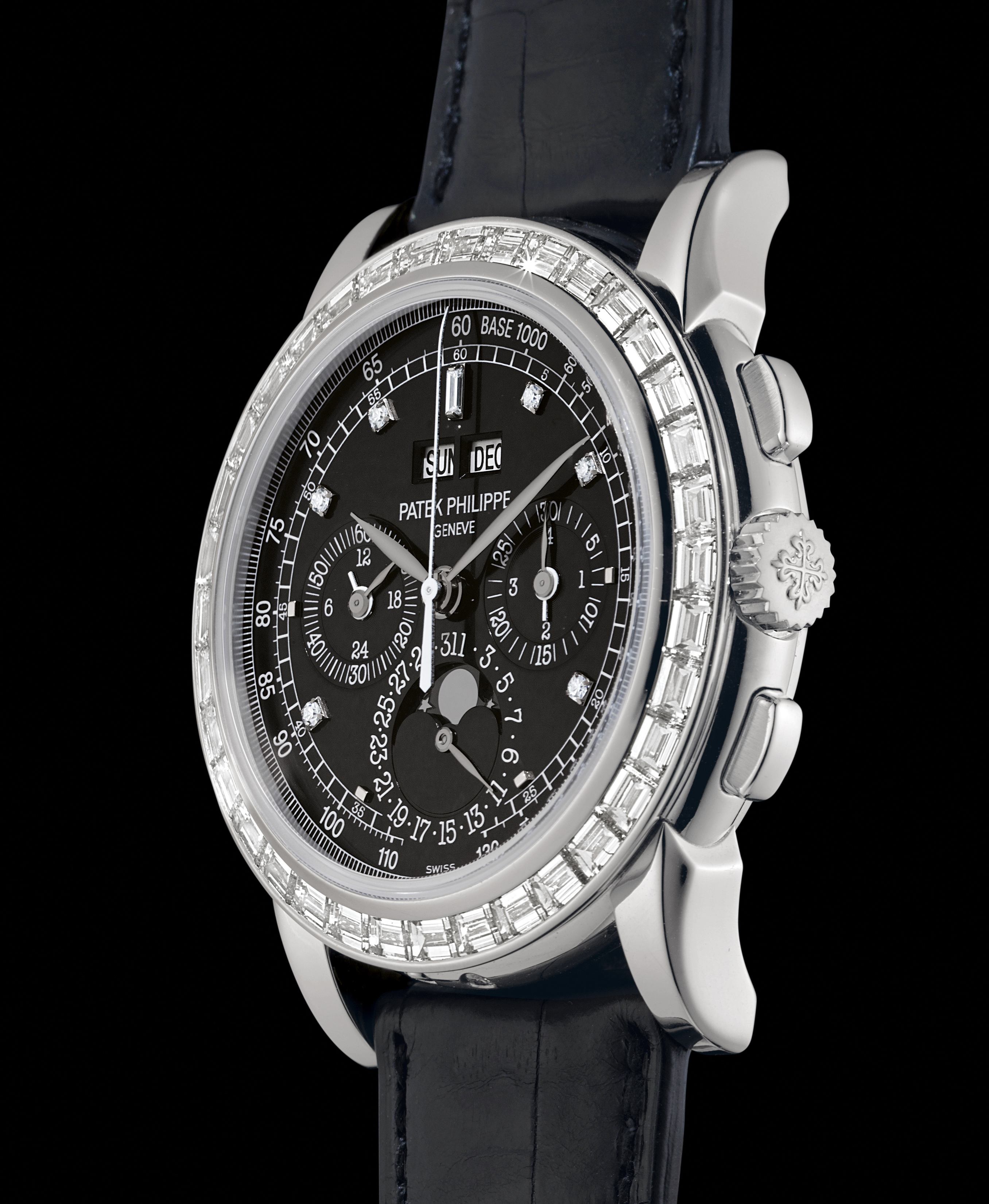 PATEK PHILIPPE REF. 5971P RARE AND FINE PLATINUM AND DIAMOND