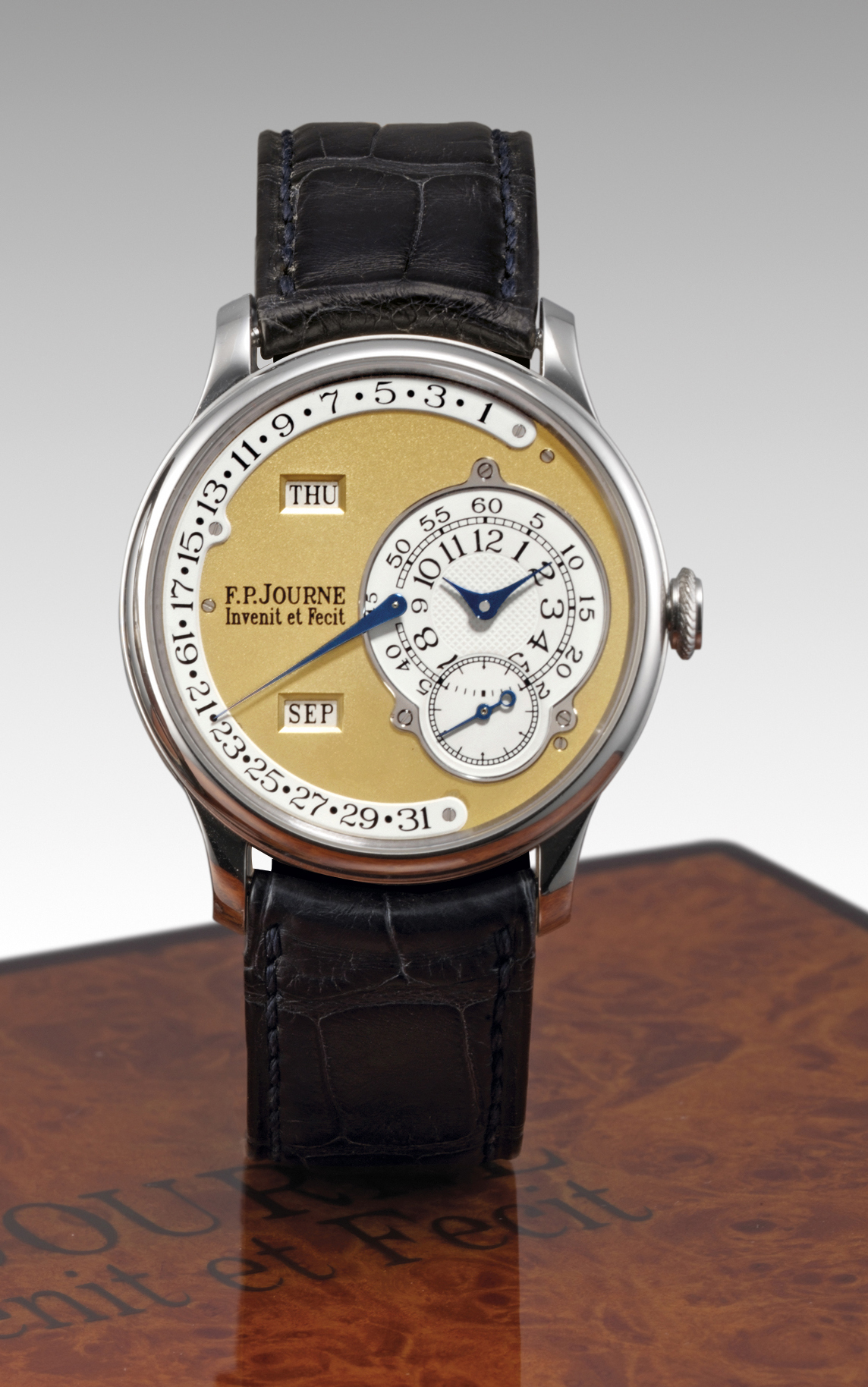 F.P. JOURNE, OCTACALENDRIER, 1ST SERIES , RARE PLATINUM AUTOMATIC