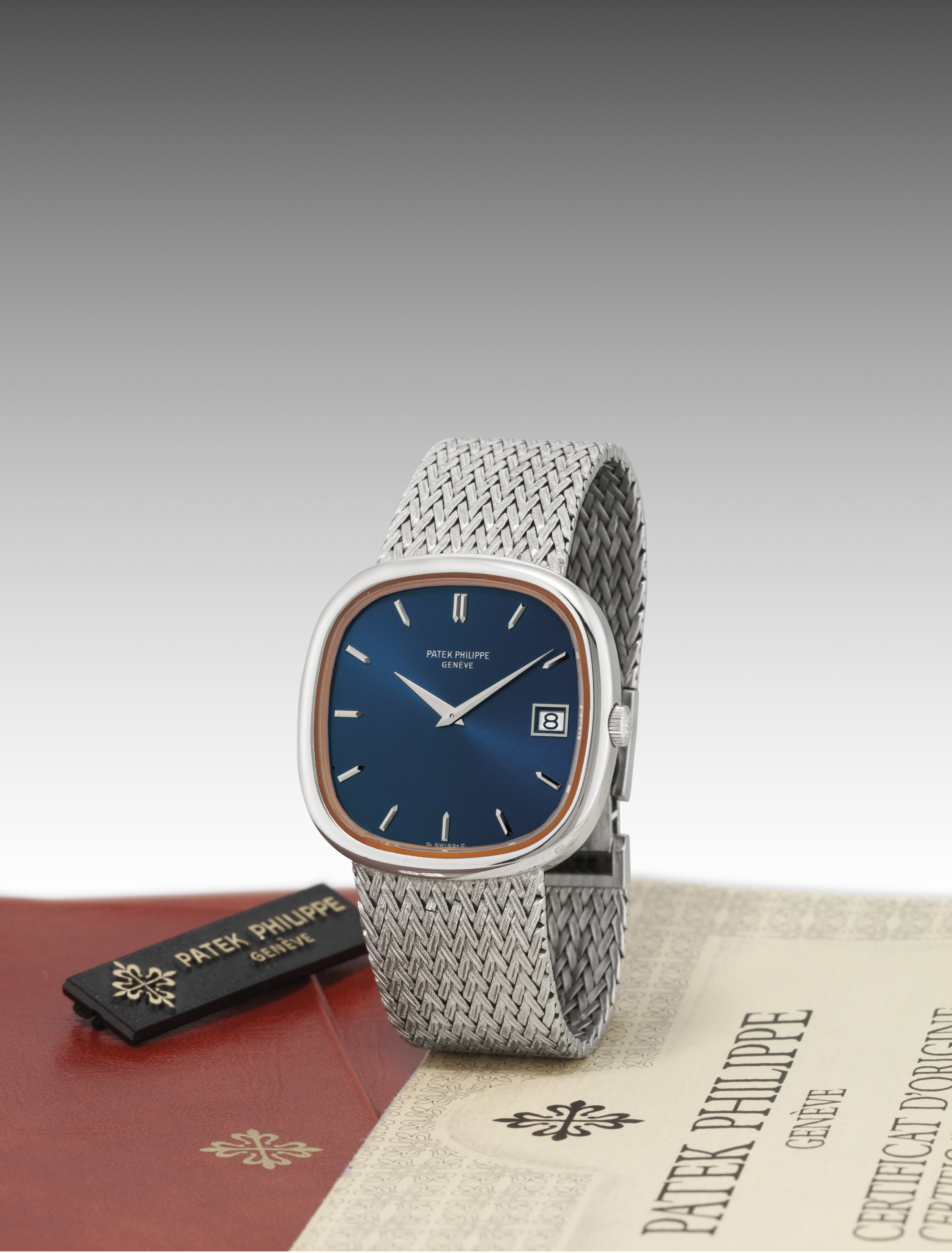 PATEK PHILIPPE REF. 3604 2G FINE WHITE GOLD AUTOMATIC CUSHION