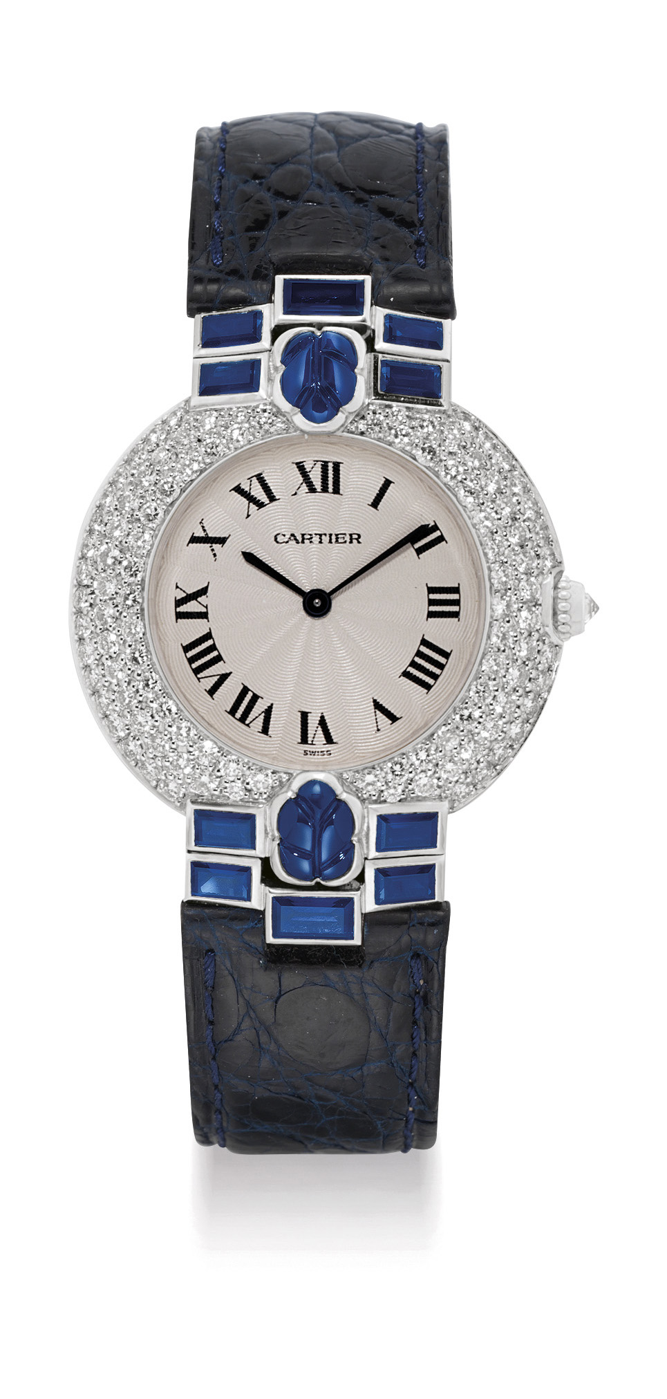 cartier watch sapphire