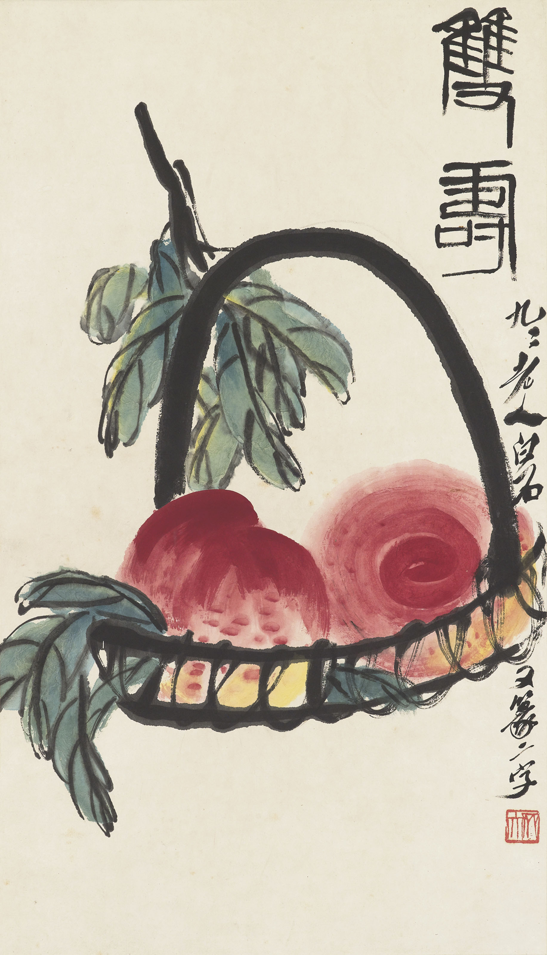 雙壽圖 雙壽圖, 齊白石| Christie's