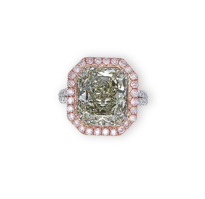 A 'CHAMELEON' DIAMOND, COLOURED DIAMOND AND DIAMOND RING | Christie's