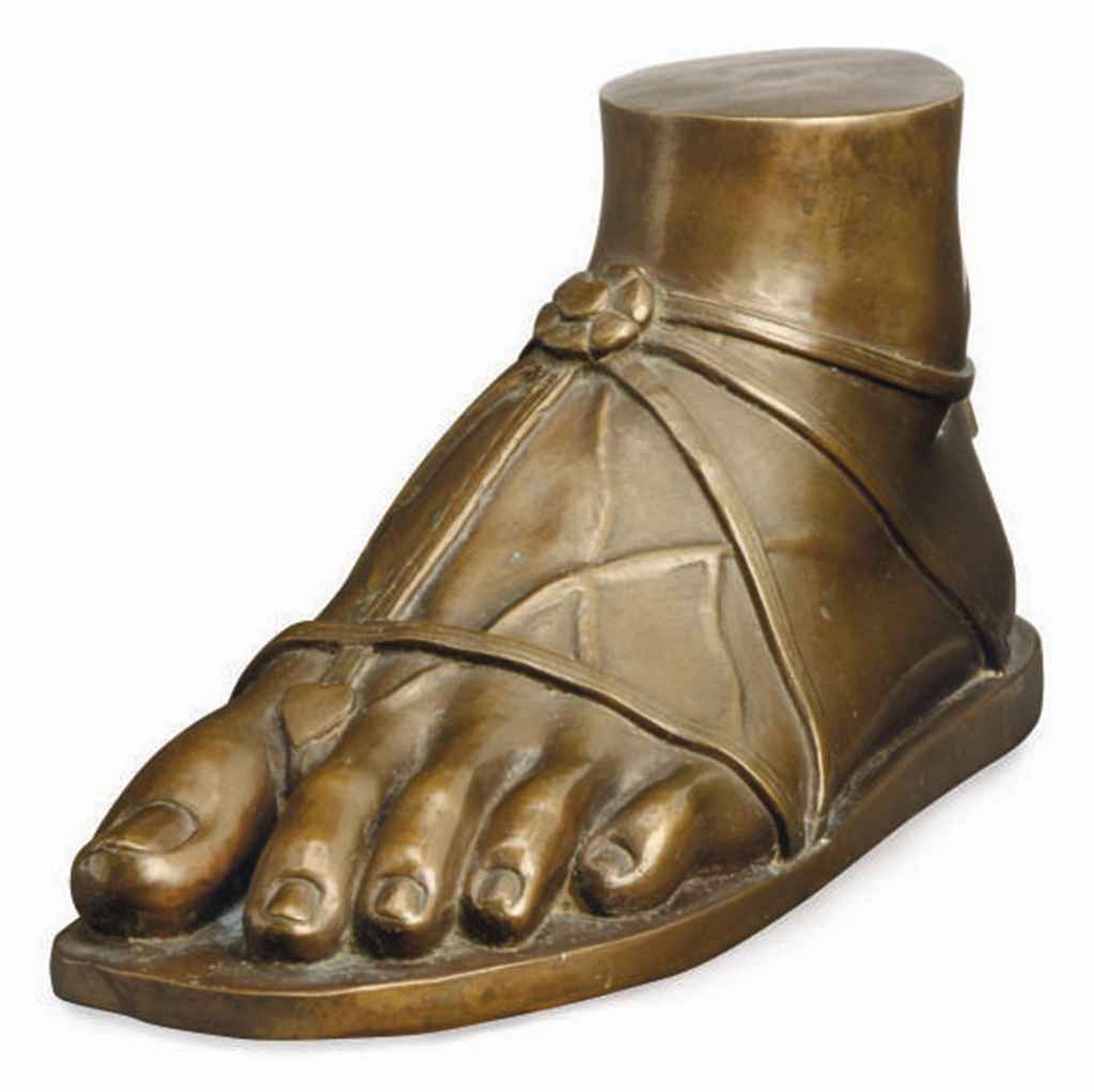 A Patinated Metal Model Of A Sandaled Foot 20th Century After The Antique Sculptures Statues Figures Figure Christie S