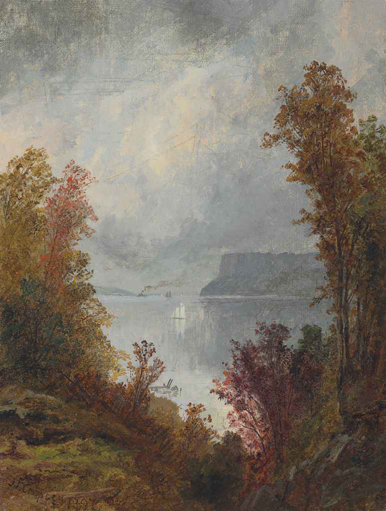 Jasper Francis Cropsey 1823 1900 View Of The Hudson River