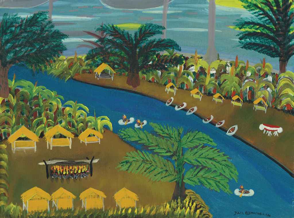 Earl Cunningham (18931977) , River Through Chickee Village Christie's