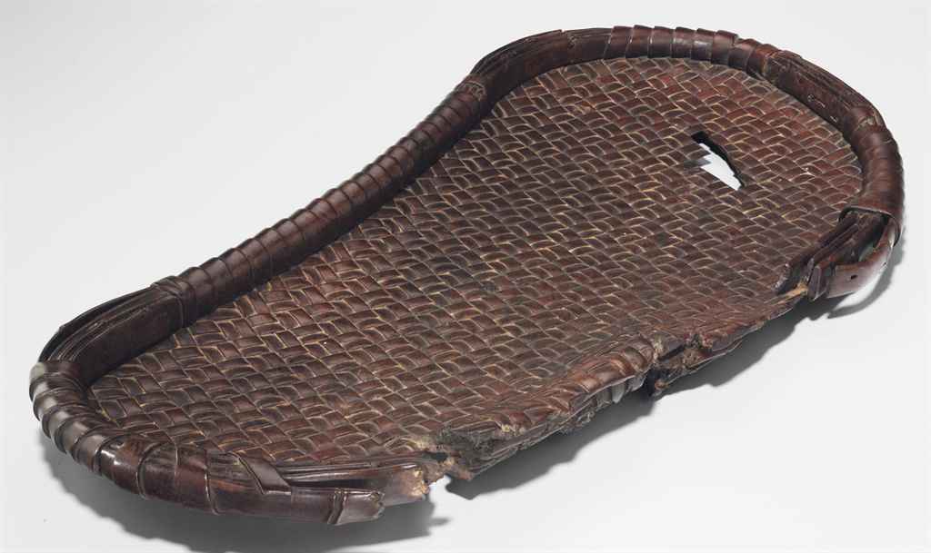 A carved wood model of a fruit basket , MEIJI PERIOD ...