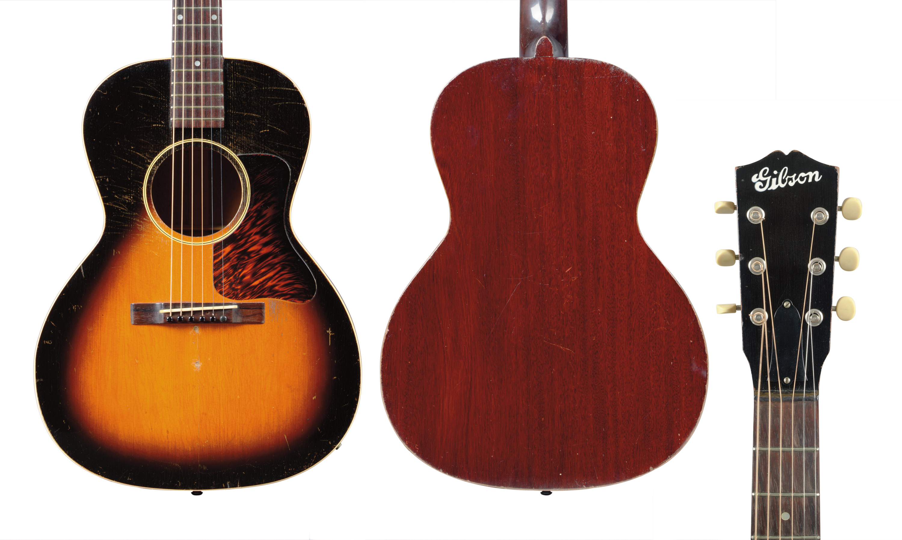 GIBSON INCORPORATED , AN ACCOUSTIC GUITAR, LOO, KALAMAZOO, MI., 1936