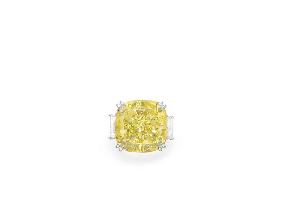 A COLORED DIAMOND RING, BY CARVIN FRENCH