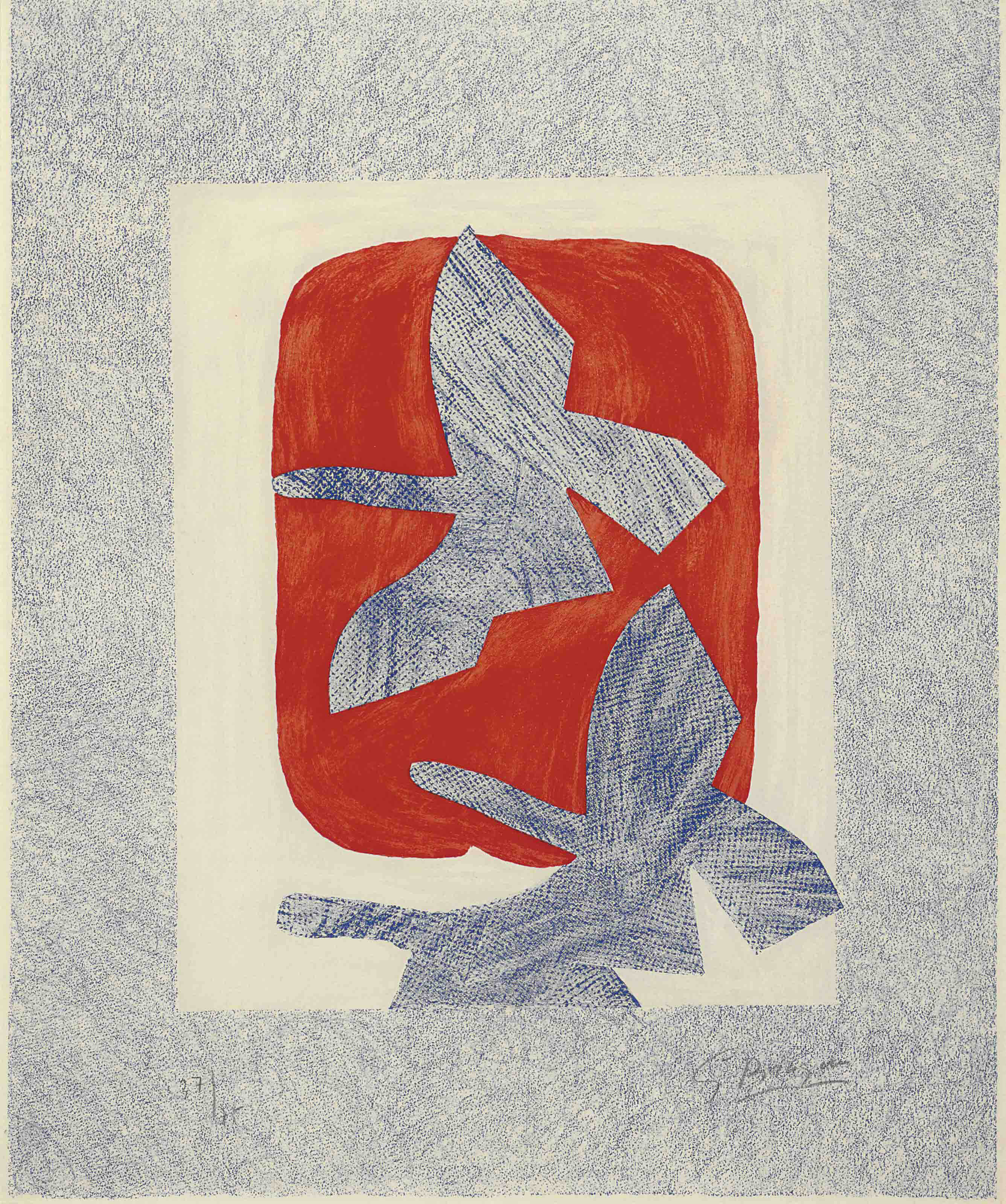 Georges Braque Oiseaux En Vol V 167 1950s Prints