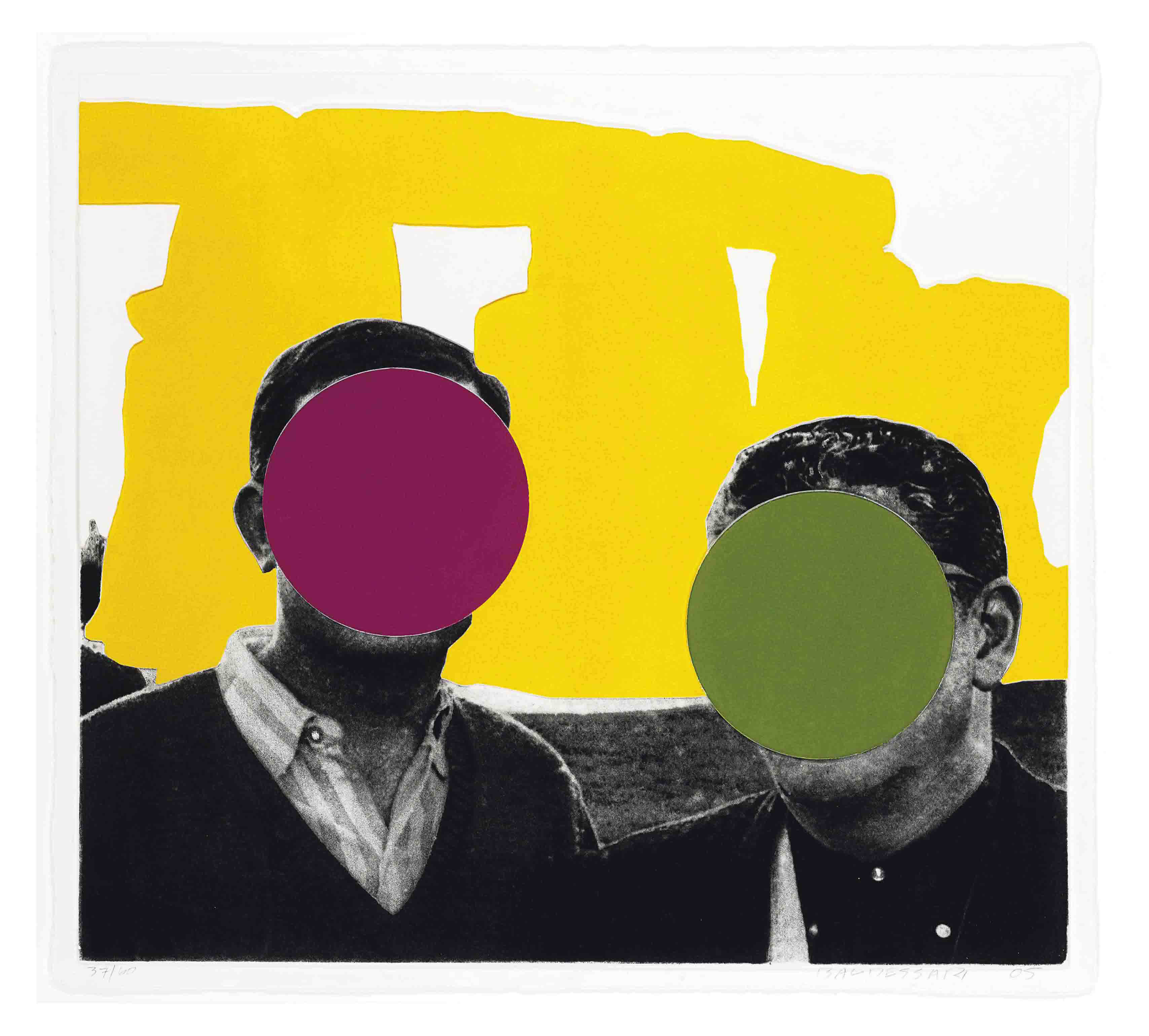JOHN BALDESSARI , Yellow, from Stonehenge (with Two