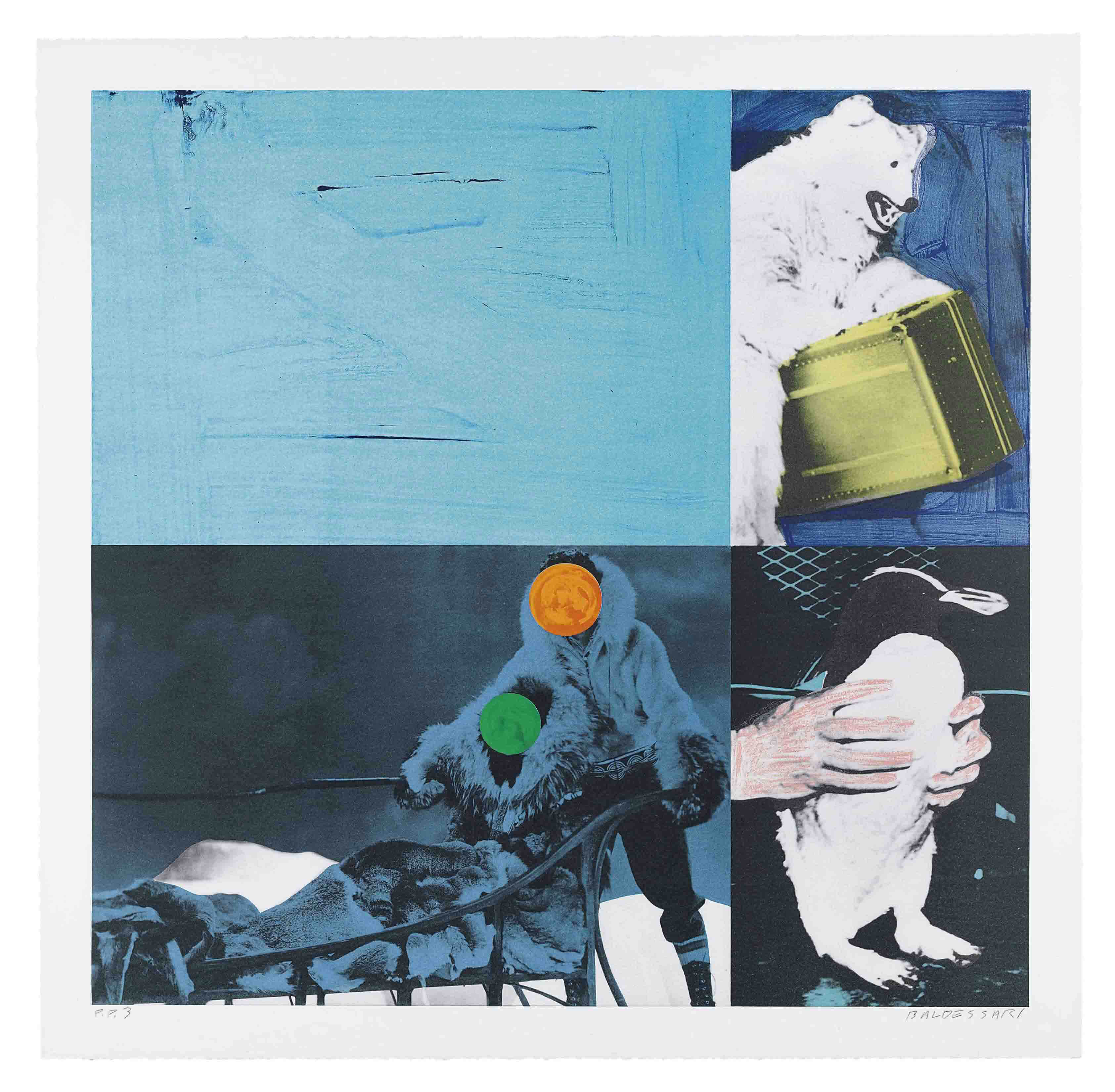 JOHN BALDESSARI , Eskimo (Blue), from Cliché (C.H. 75