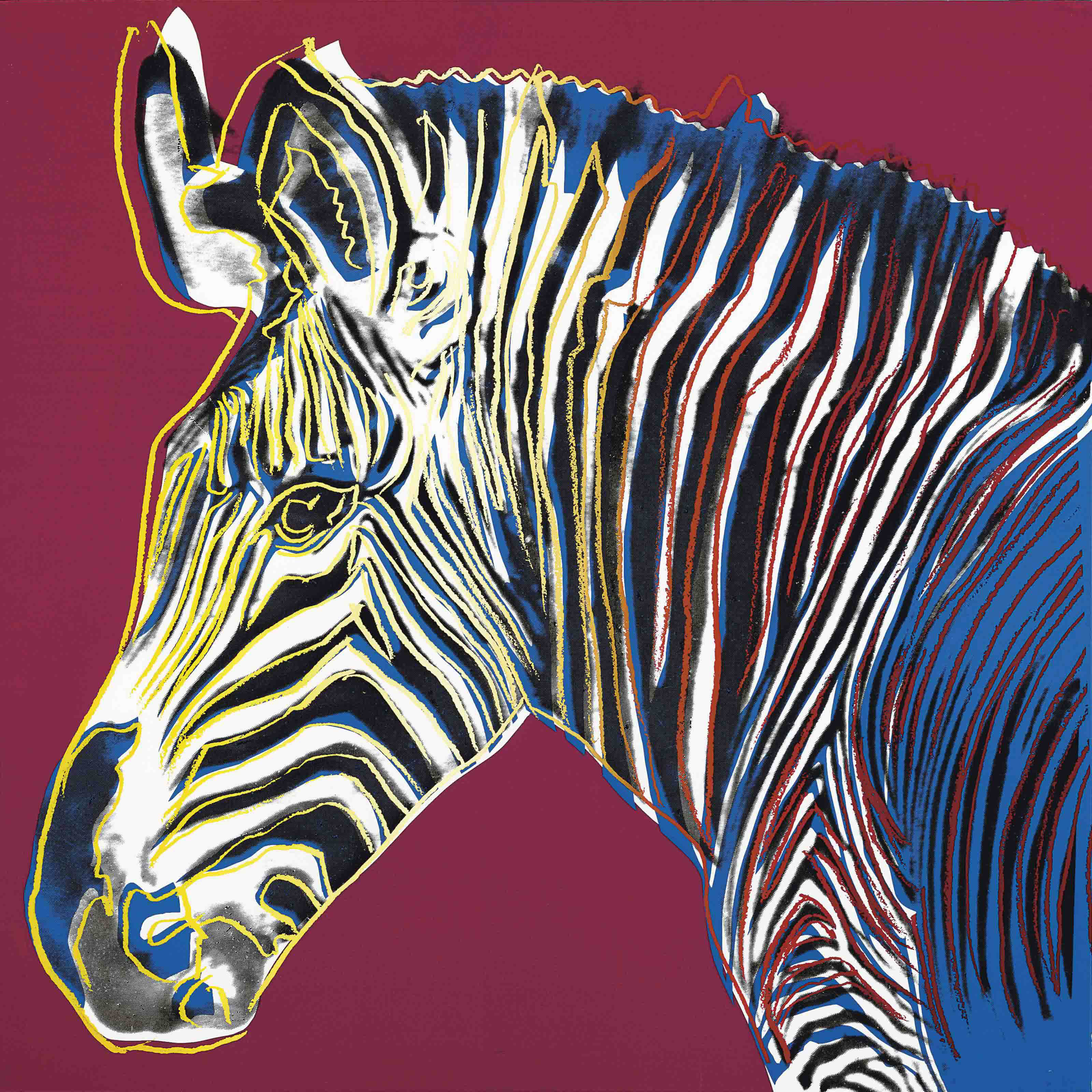Andy Warhol Grevy S Zebra From Endangered Species See F S