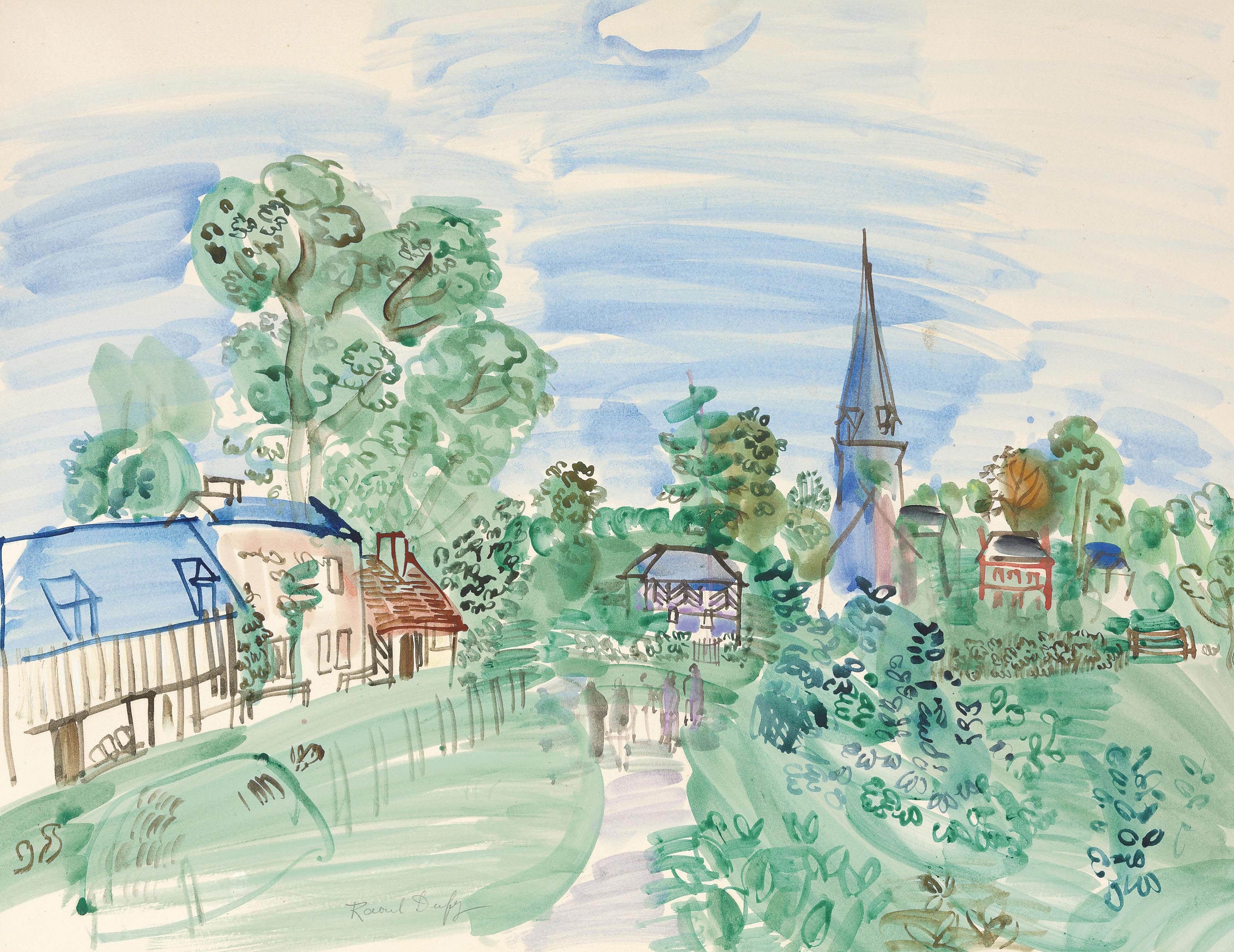 Raoul Dufy (18771953) , Eglise en Normandie Christie's