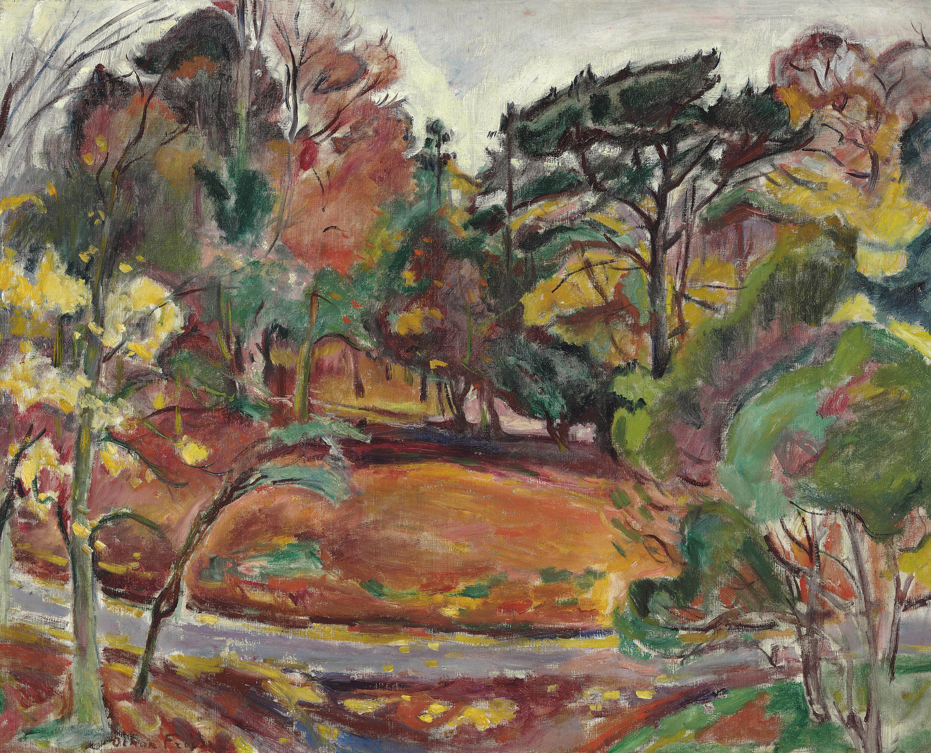 Emile Othon Friesz (18791949) , Automne à Honfleur, la Côte de Grace Christie's