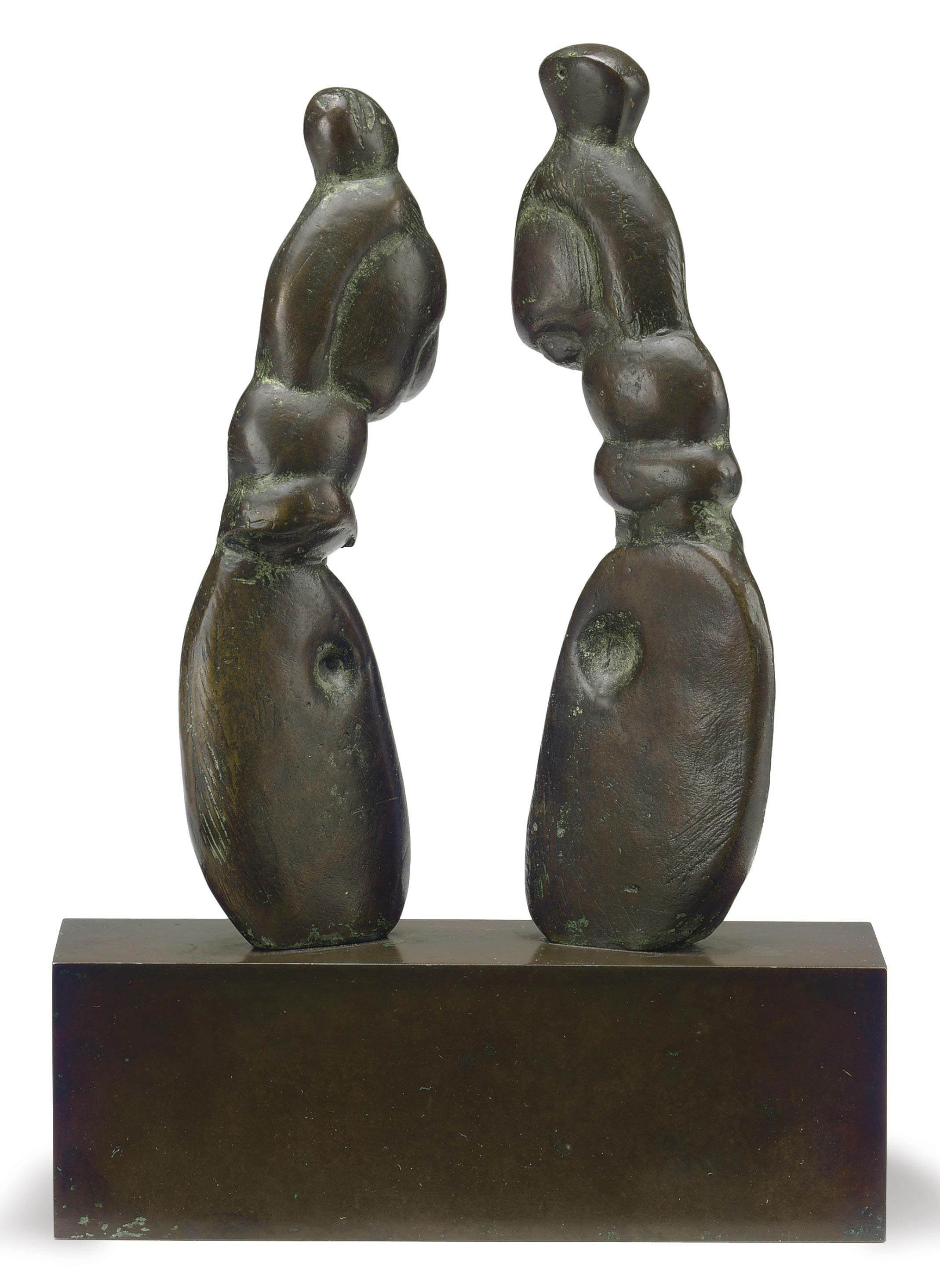 Two Standing Figures: Concretions 
