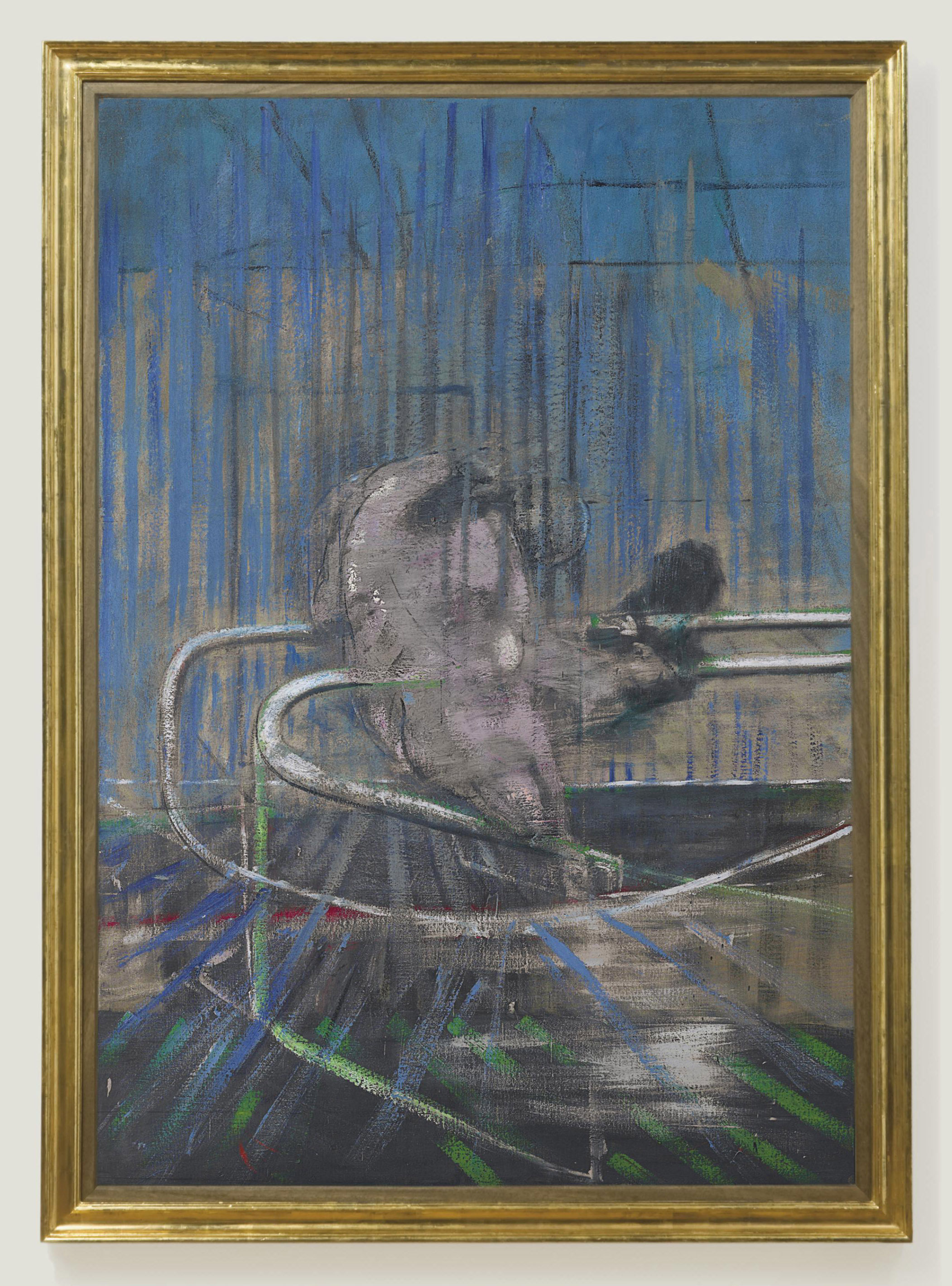 Untitled (Crouching Nude on Rail) 
