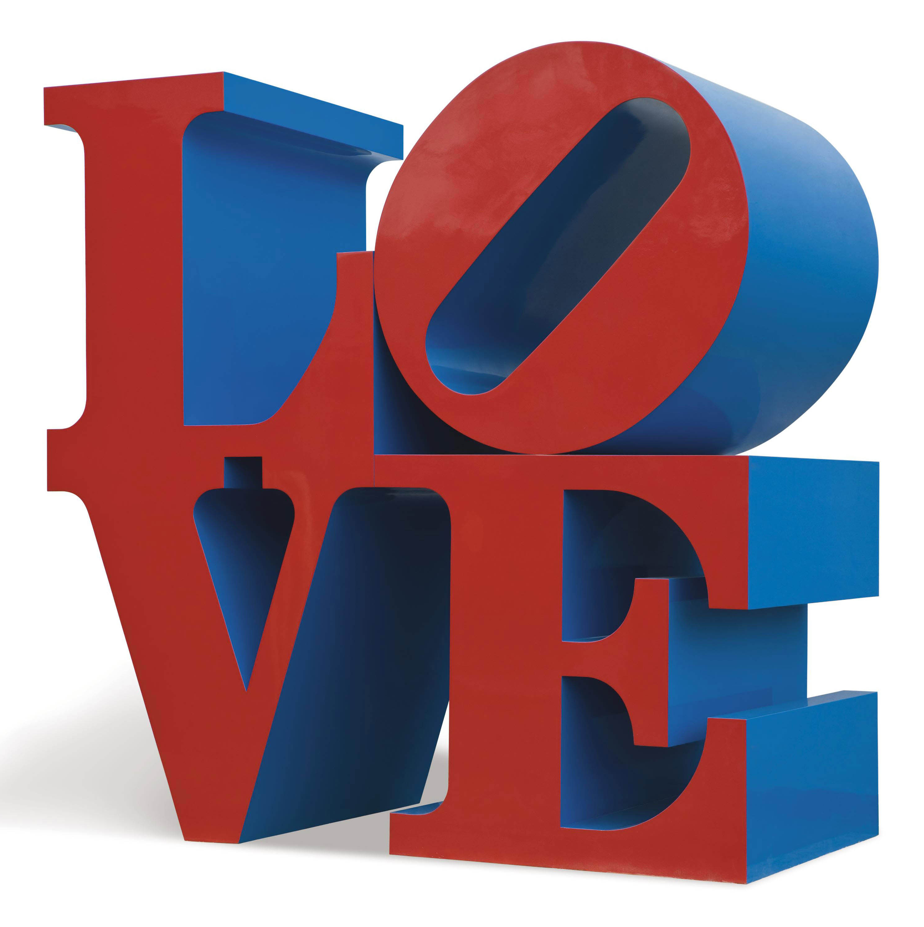 Robert Indiana (b. 1928) , Love Red/Blue Christie's