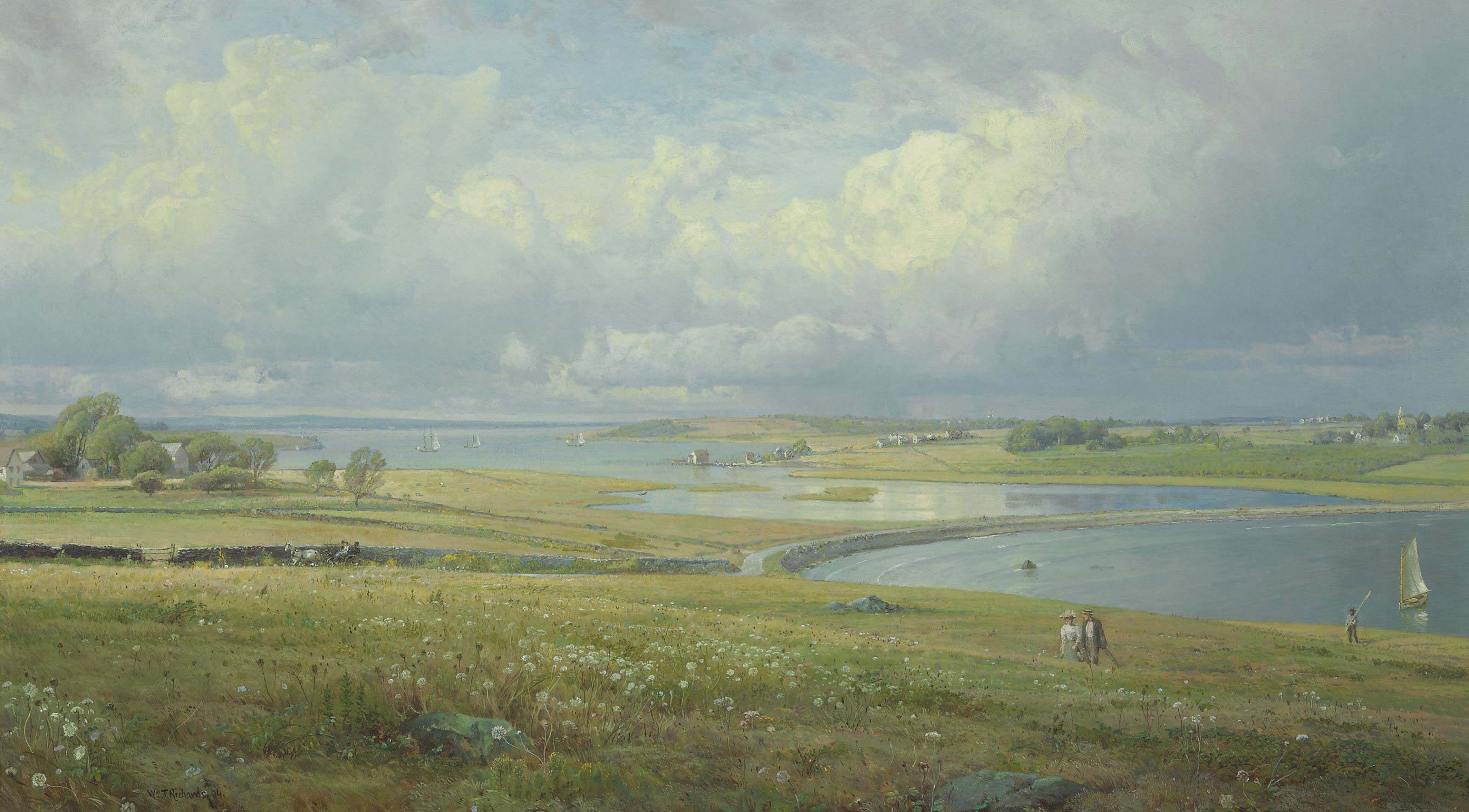 William Trost Richards 1833 1905 Mackerel Cove Jamestown
