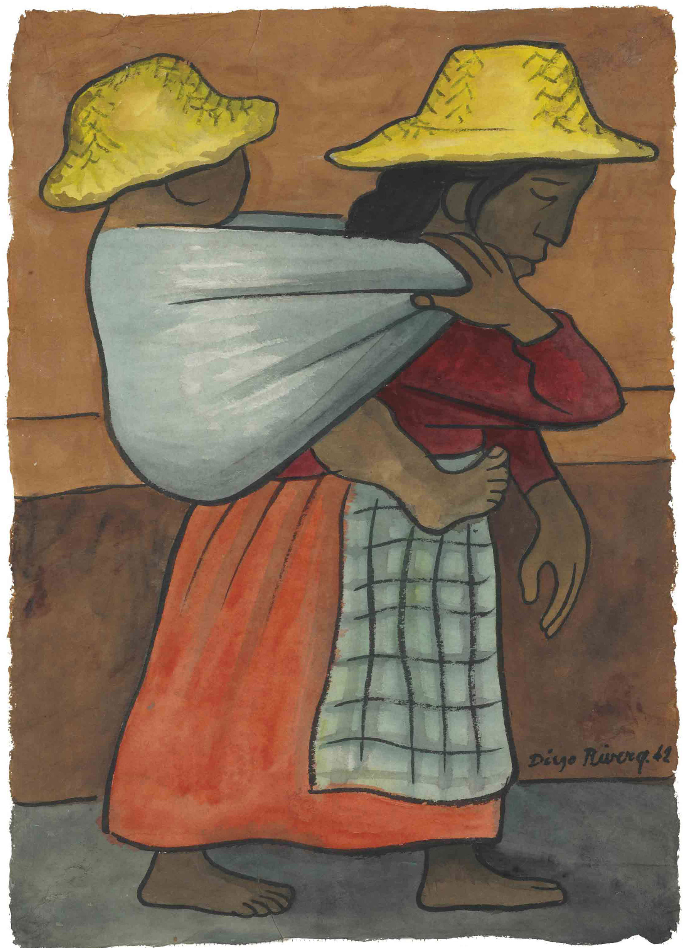 Untitled (Mujer cargando niño) 
