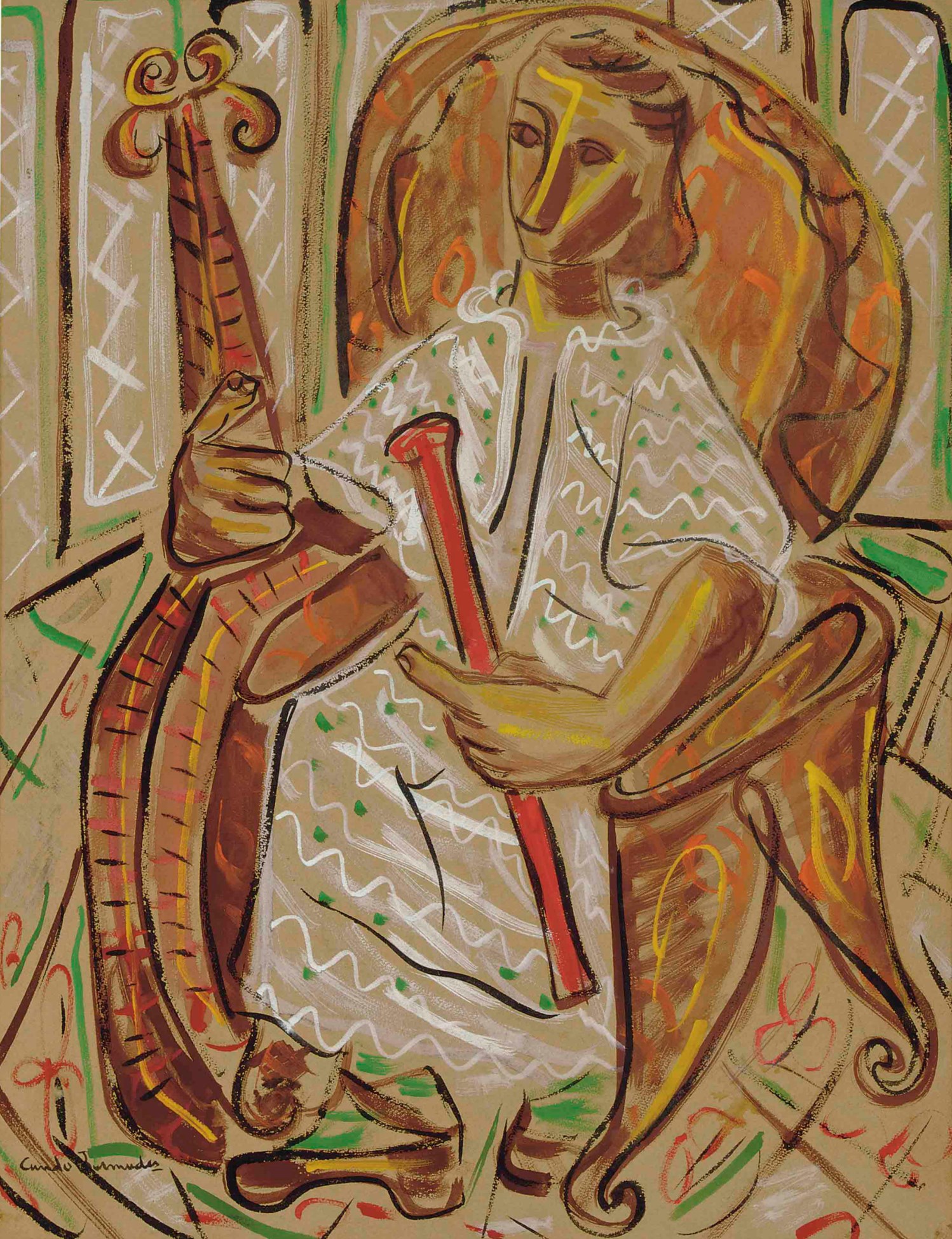 Cundo Bermúdez (1914-2008) , Mujer con viola | Christie's