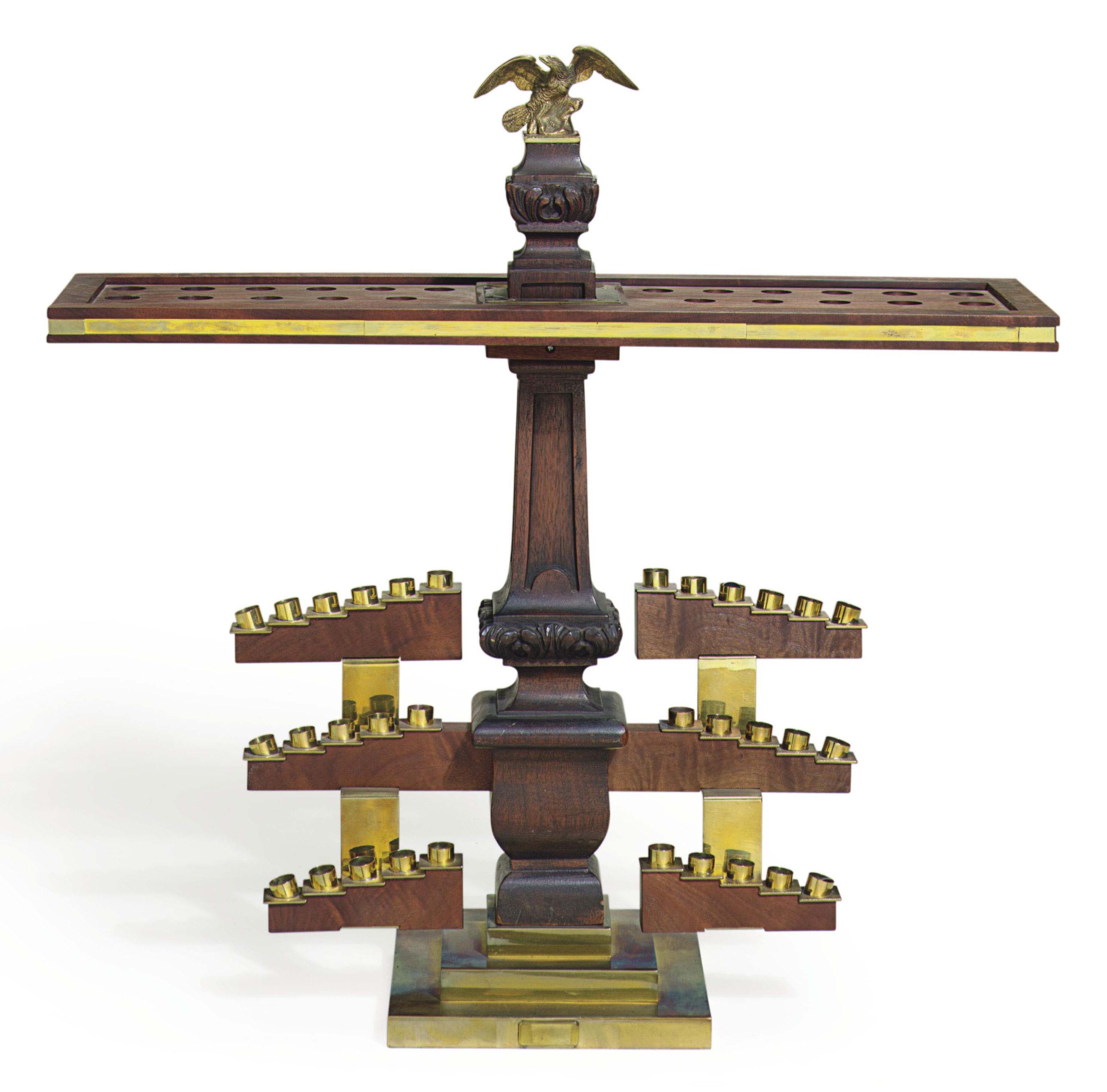 A MAHOGANY AND BRASS CANE STAND , MODERN Christie's