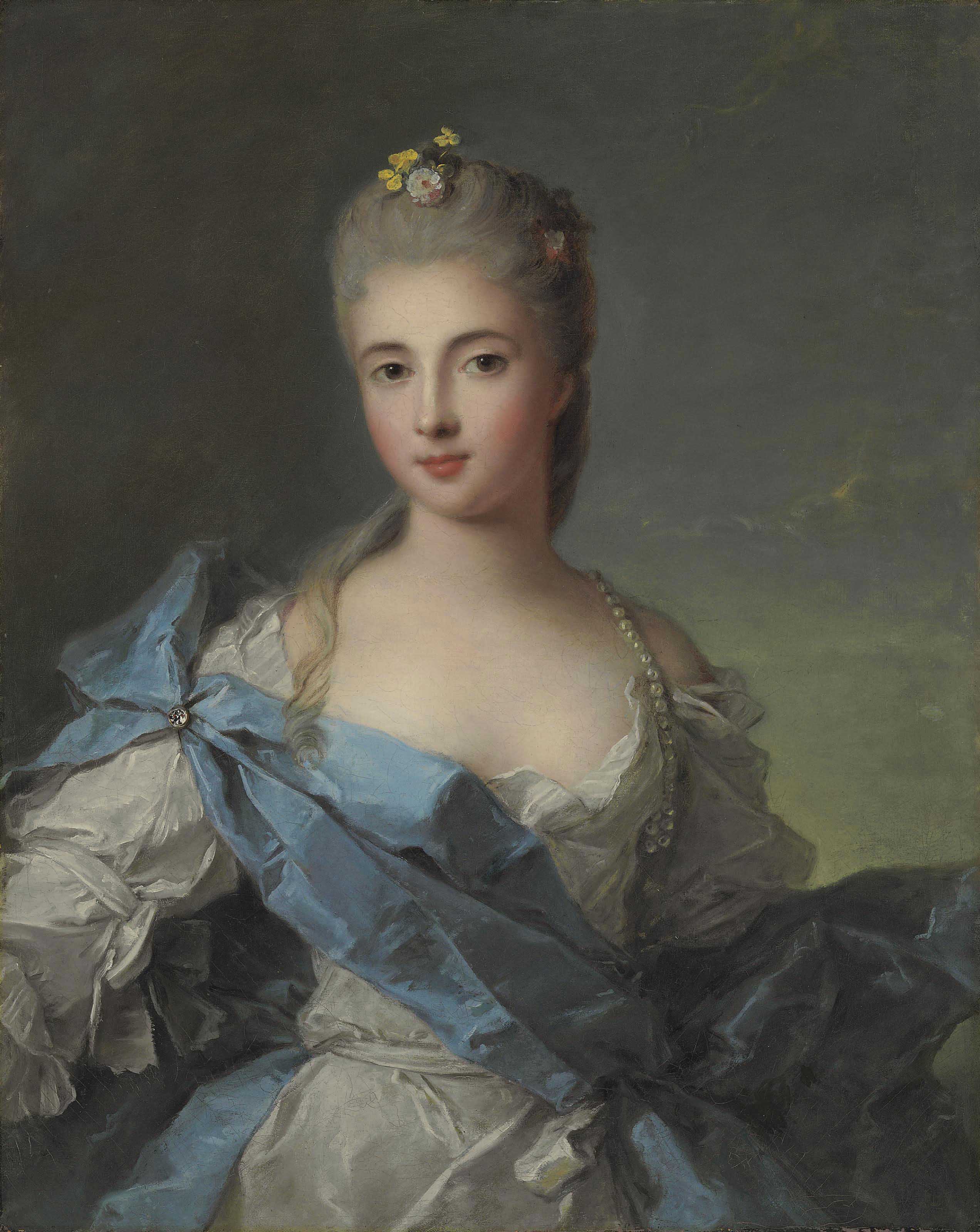 JeanMarc Nattier (Paris 16851766) , Portrait of a Lady, previously
