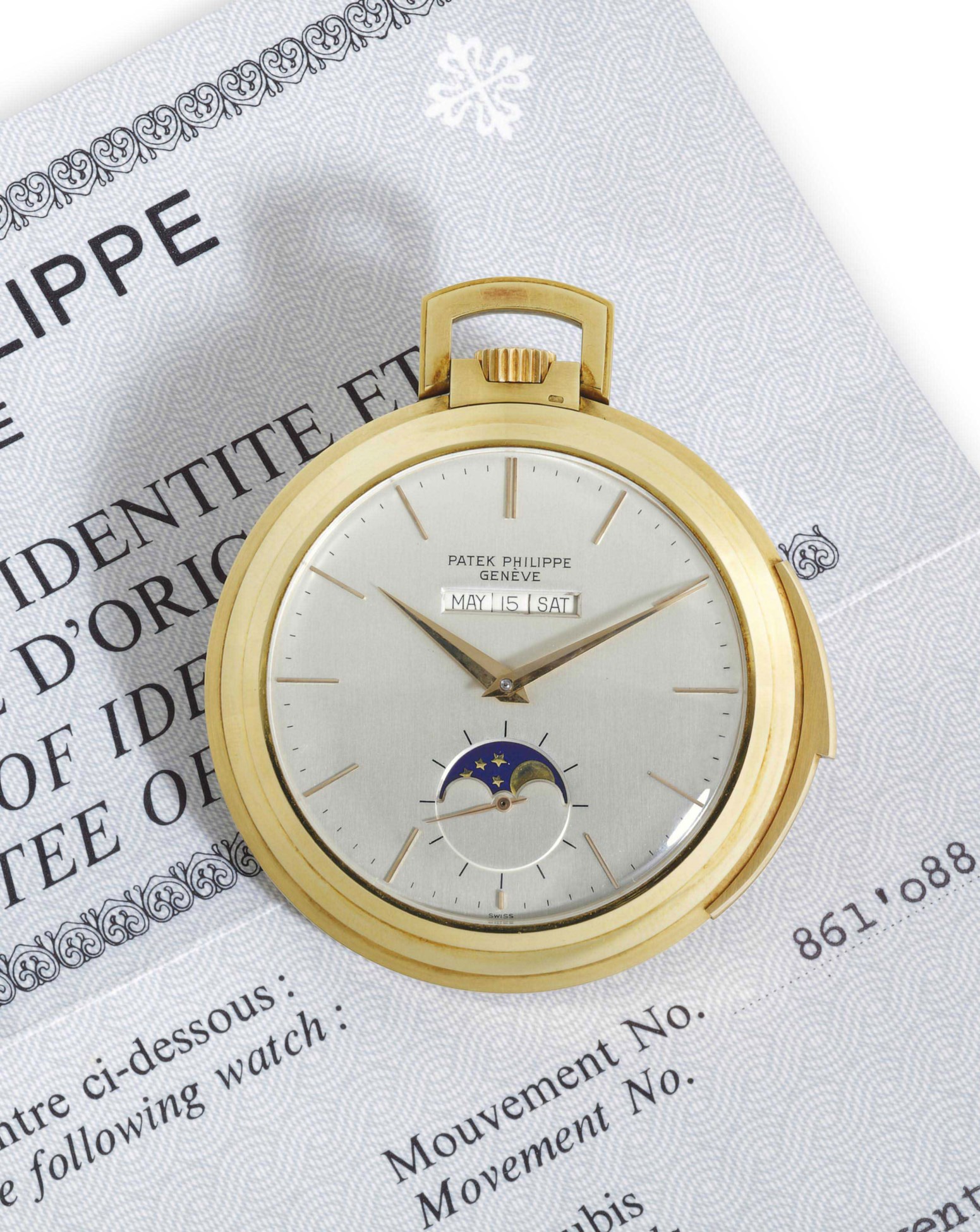 PATEK PHILIPPE. A FINE AND RARE 18K GOLD MINUTE REPEATING PERPETUAL ...