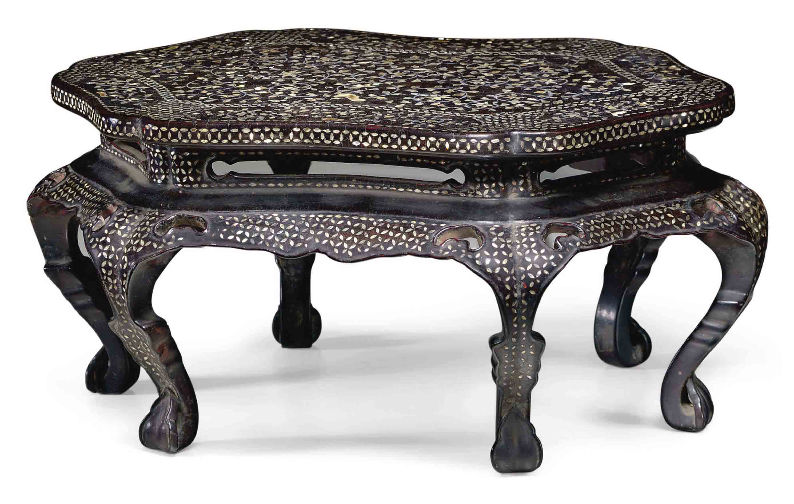 A Japanese Lacquer Cabinet On Stand