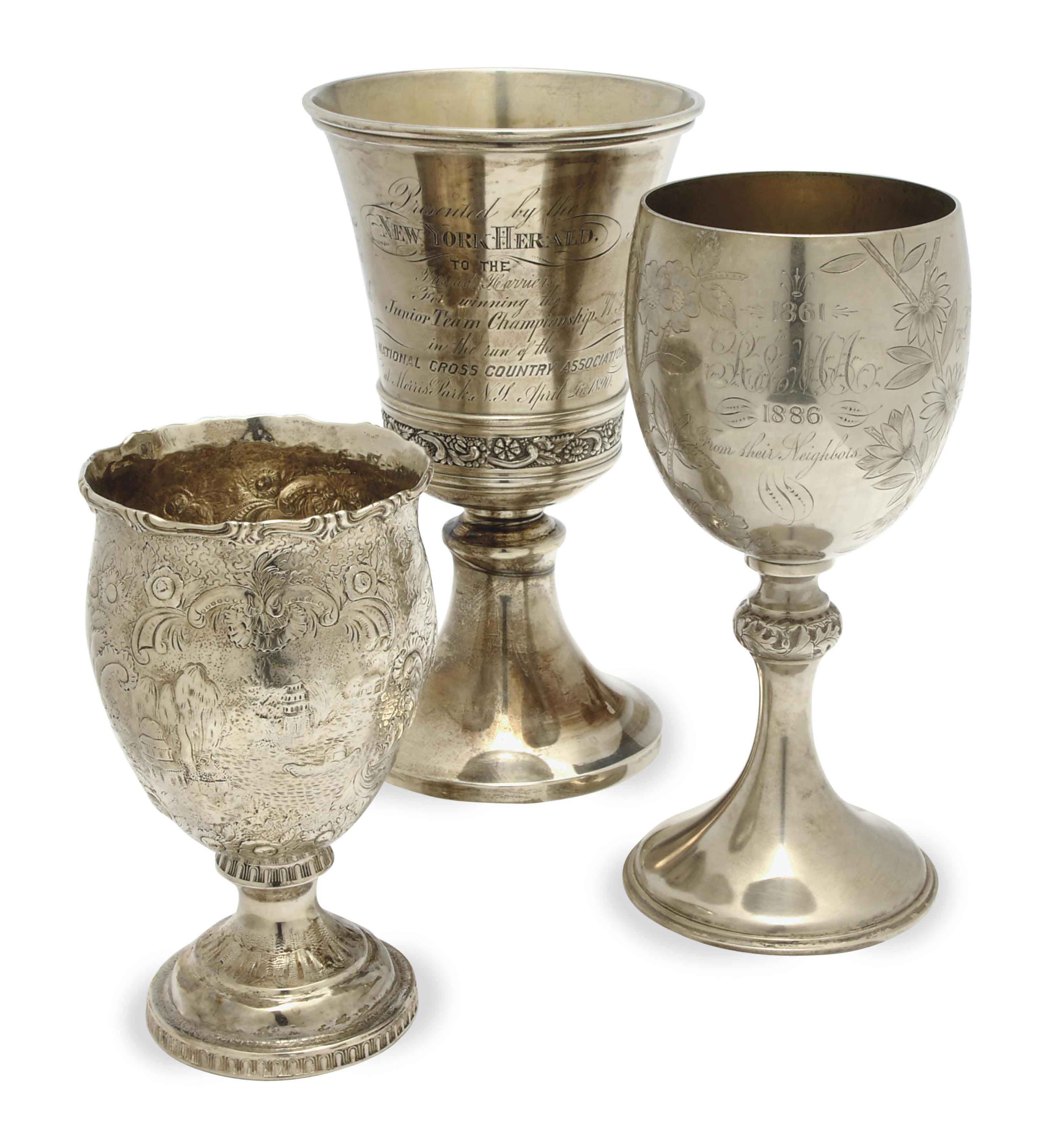 TEN AMERICAN SILVER GOBLETS, , MID 19THEARLY 20TH CENTURY, Christie's