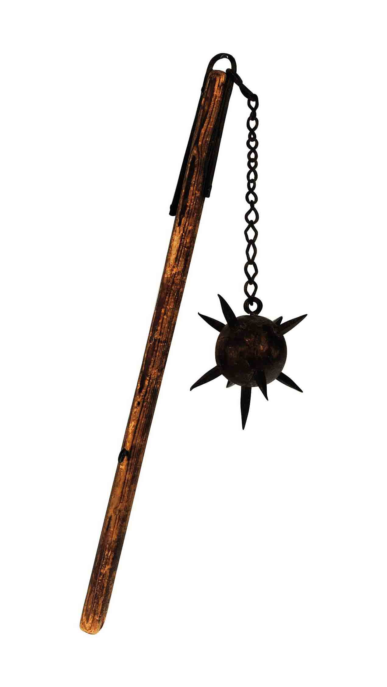 A DECORATIVE 'MORNING STAR' FLAIL, , IN THE 14TH/15TH CENTURY STYLE