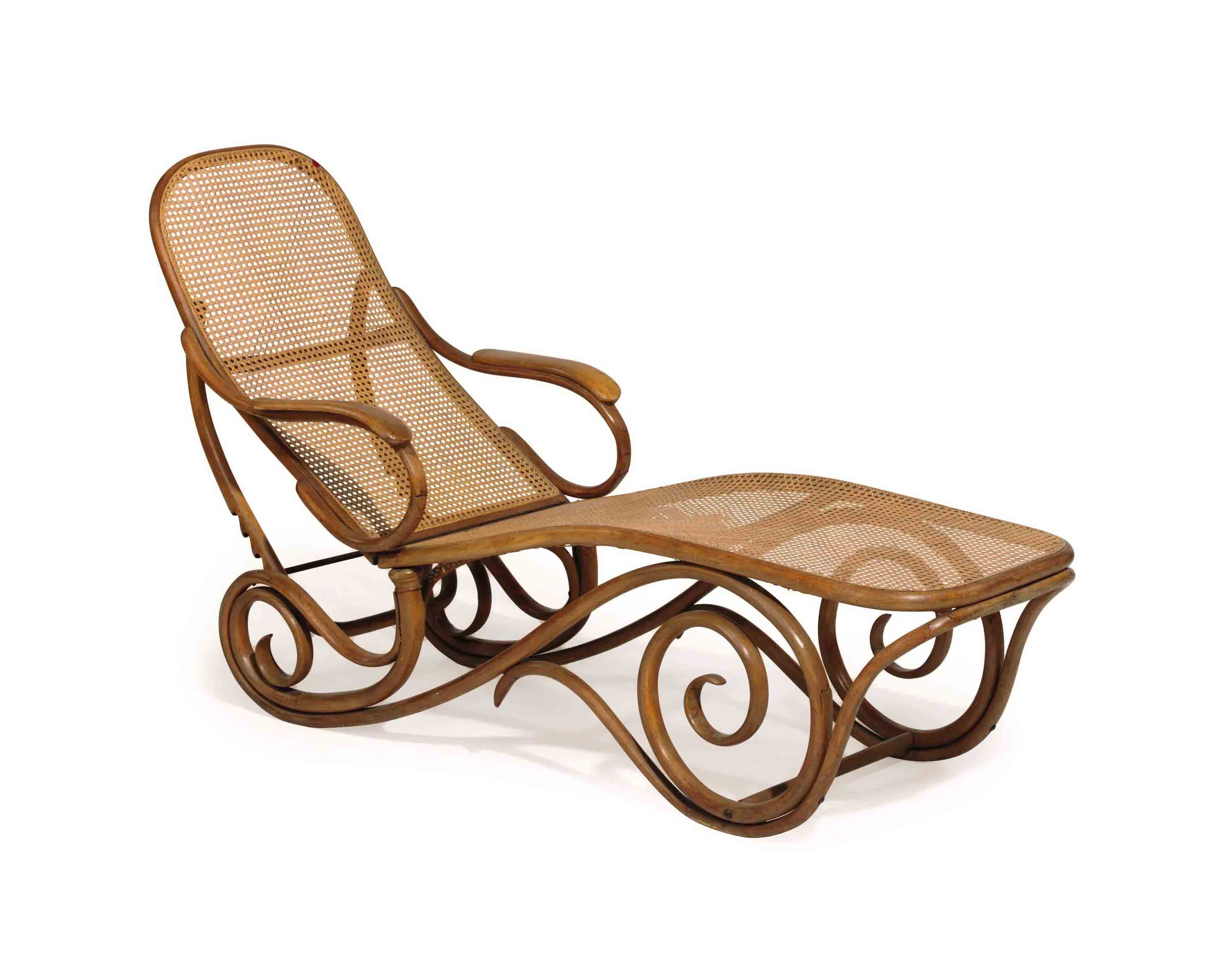 A Thonet Caned Bentwood Adjustable Chaise Lounge Chaises Longue Furniture Lighting Christie S