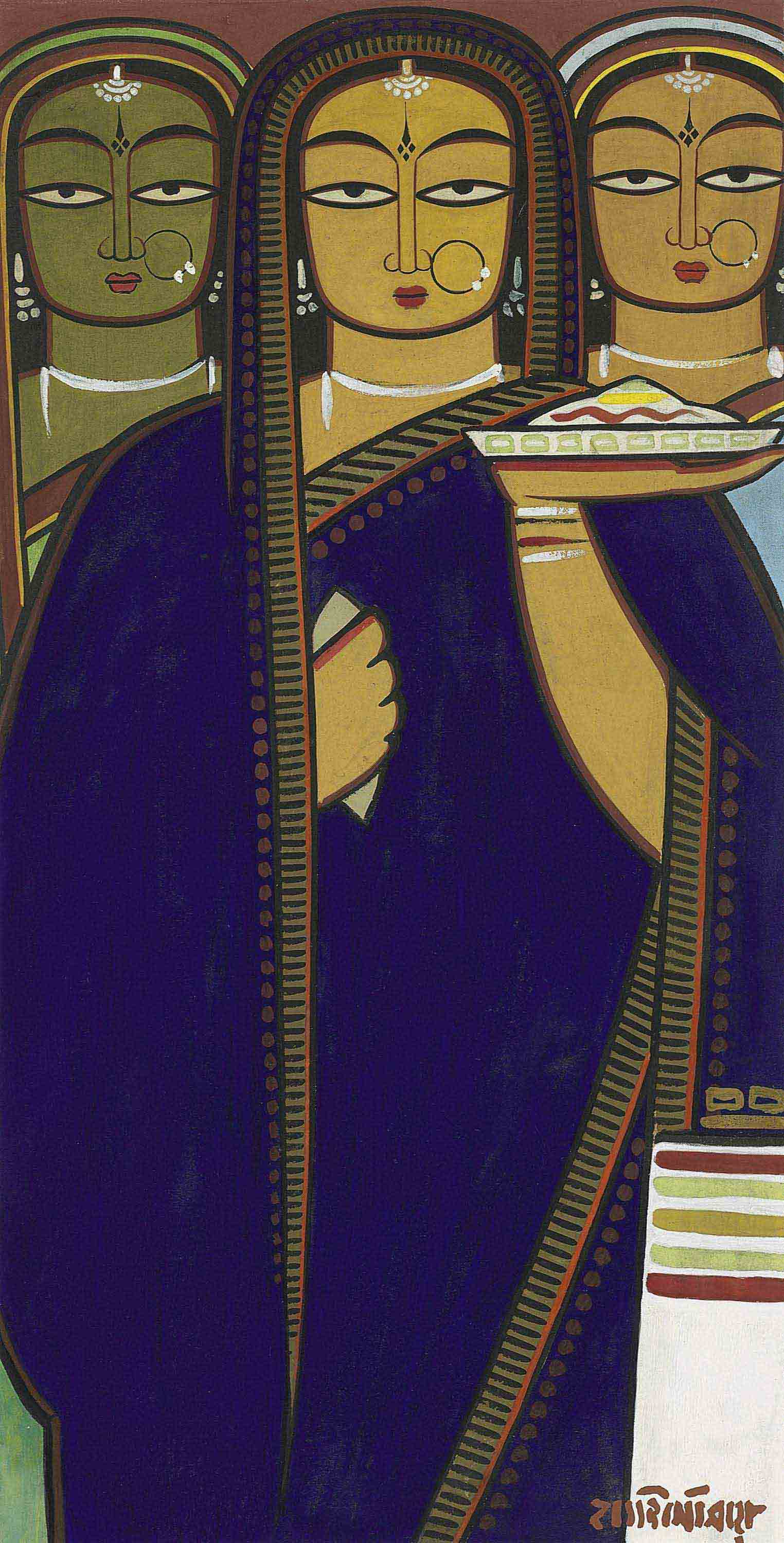 JAMINI ROY (18871972) , Untitled (Three Women) Christie's