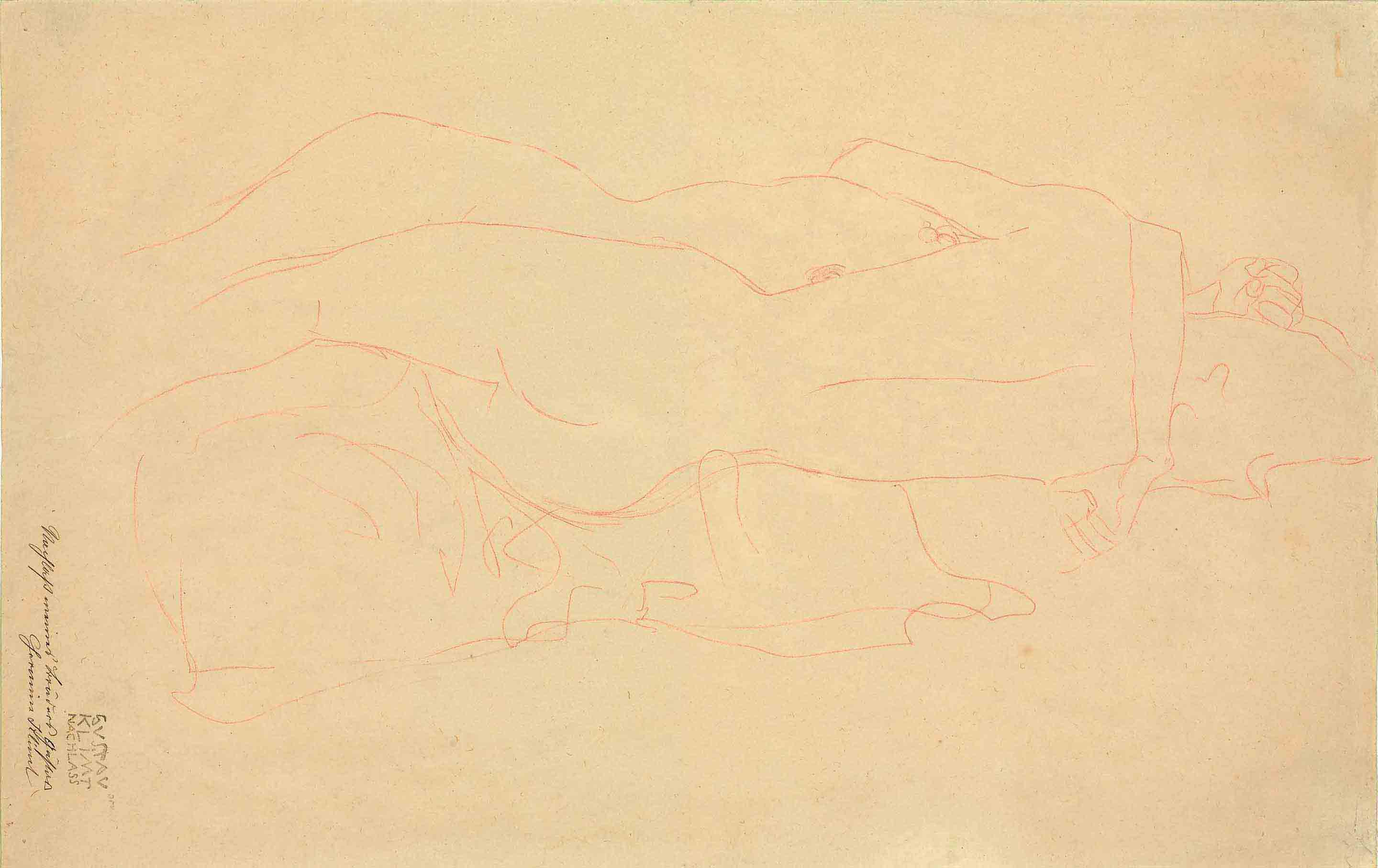 Freundinnen in Umarmung (Study for Wasserschlangen II) 
