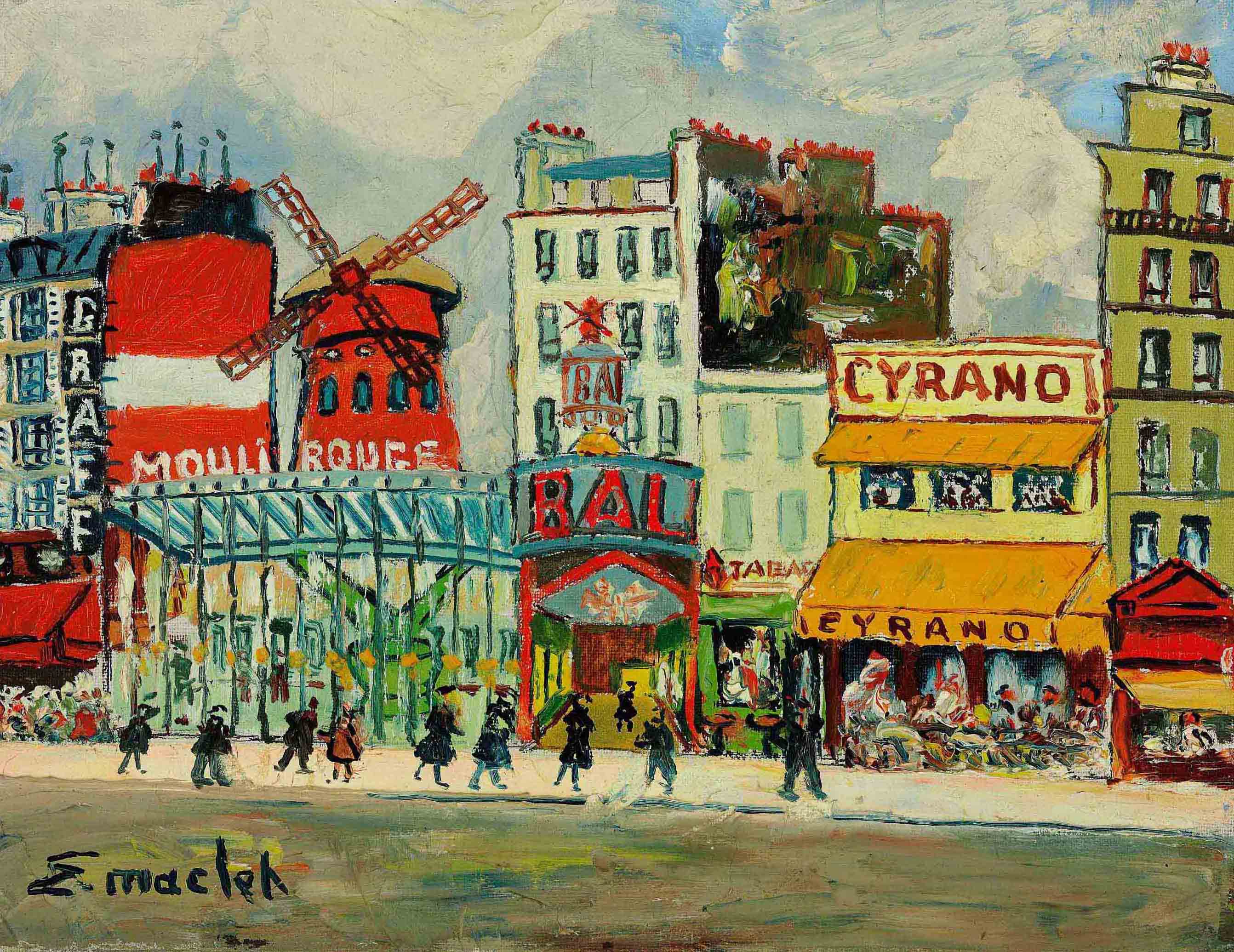 Elisee Maclet (18811962) , Le Moulin Rouge à Montmartre Christie's
