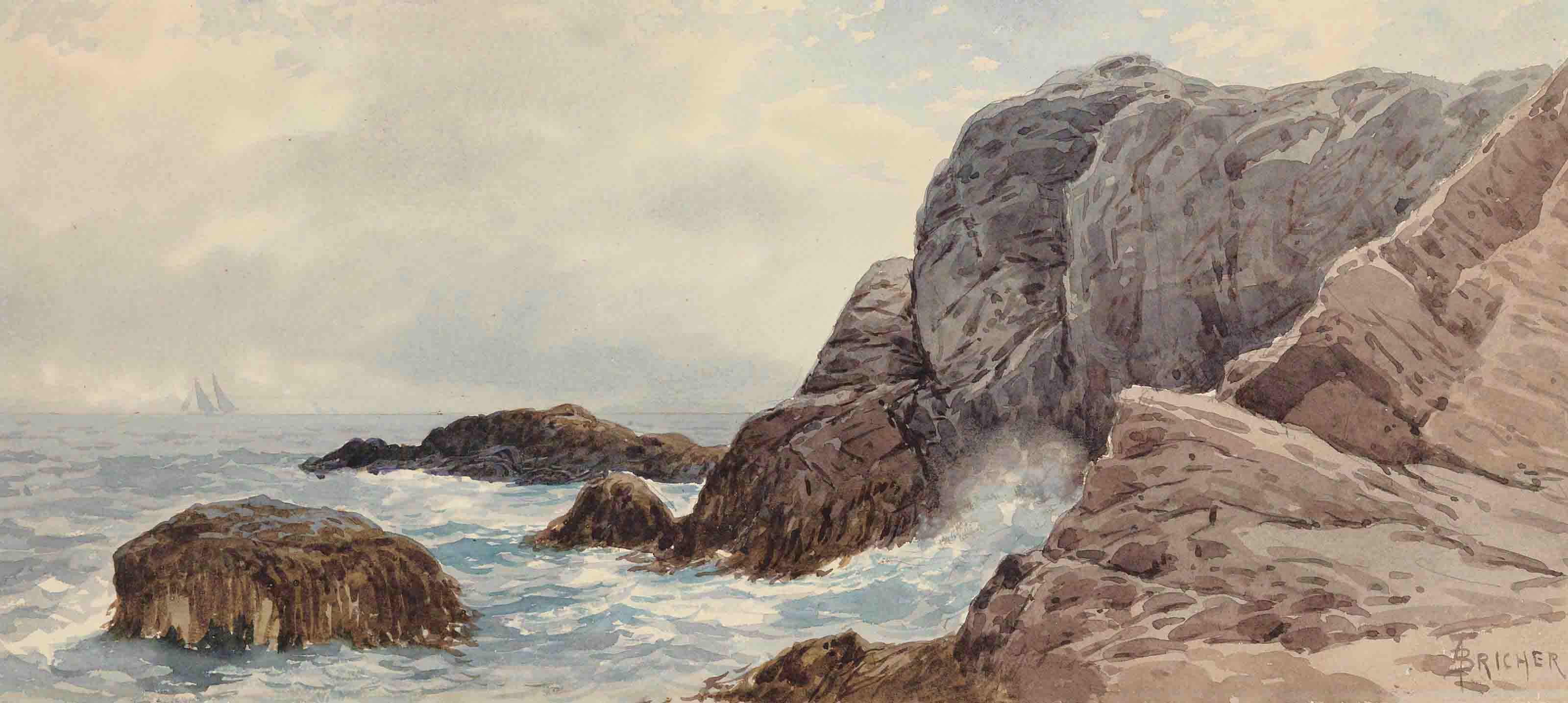 Alfred Thompson Bricher (18371908) , Rocky Beach Christie's