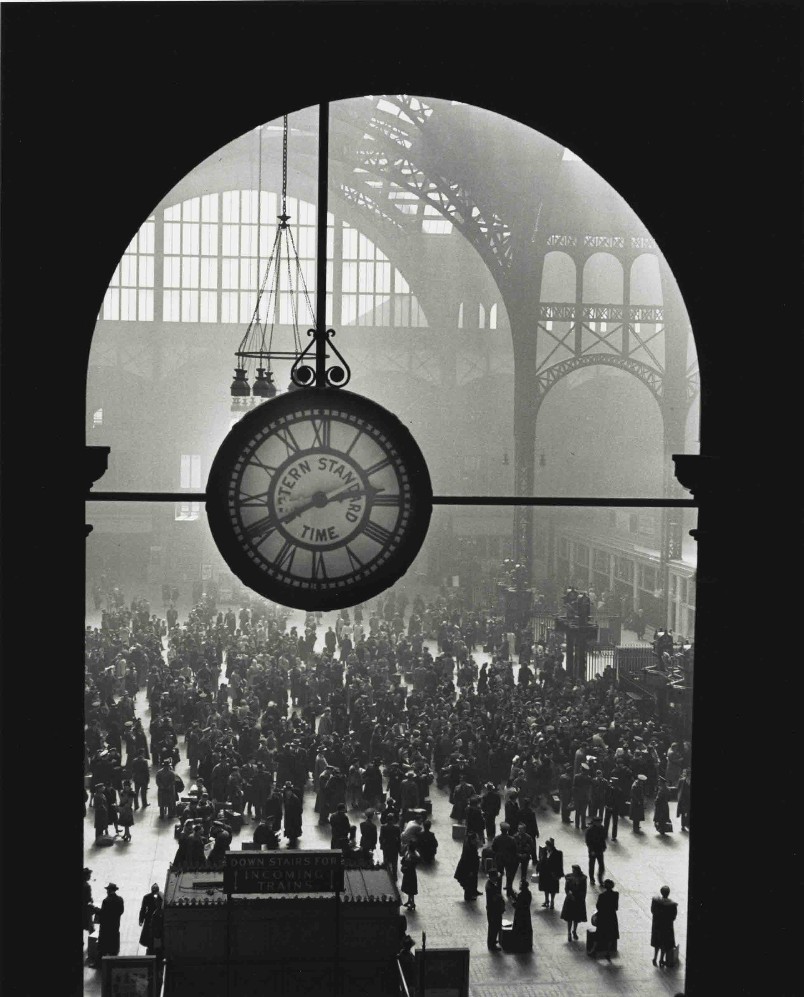 ALFRED EISENSTAEDT (18981995) , Famed clock at Pennsylvania Station in