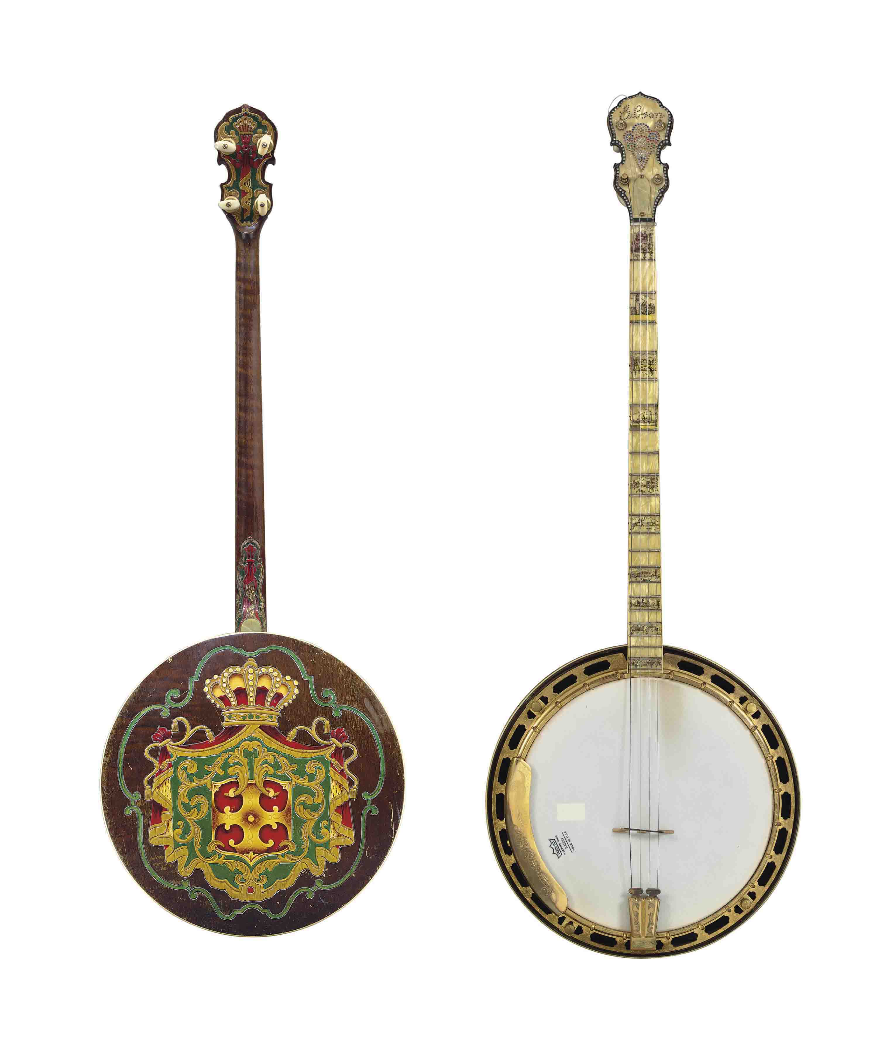 GIBSON INCORPORATED , A PLECTRUM BANJO, FLORENTINE, KALAMAZOO, MI., CIRCA 1928 Christie's